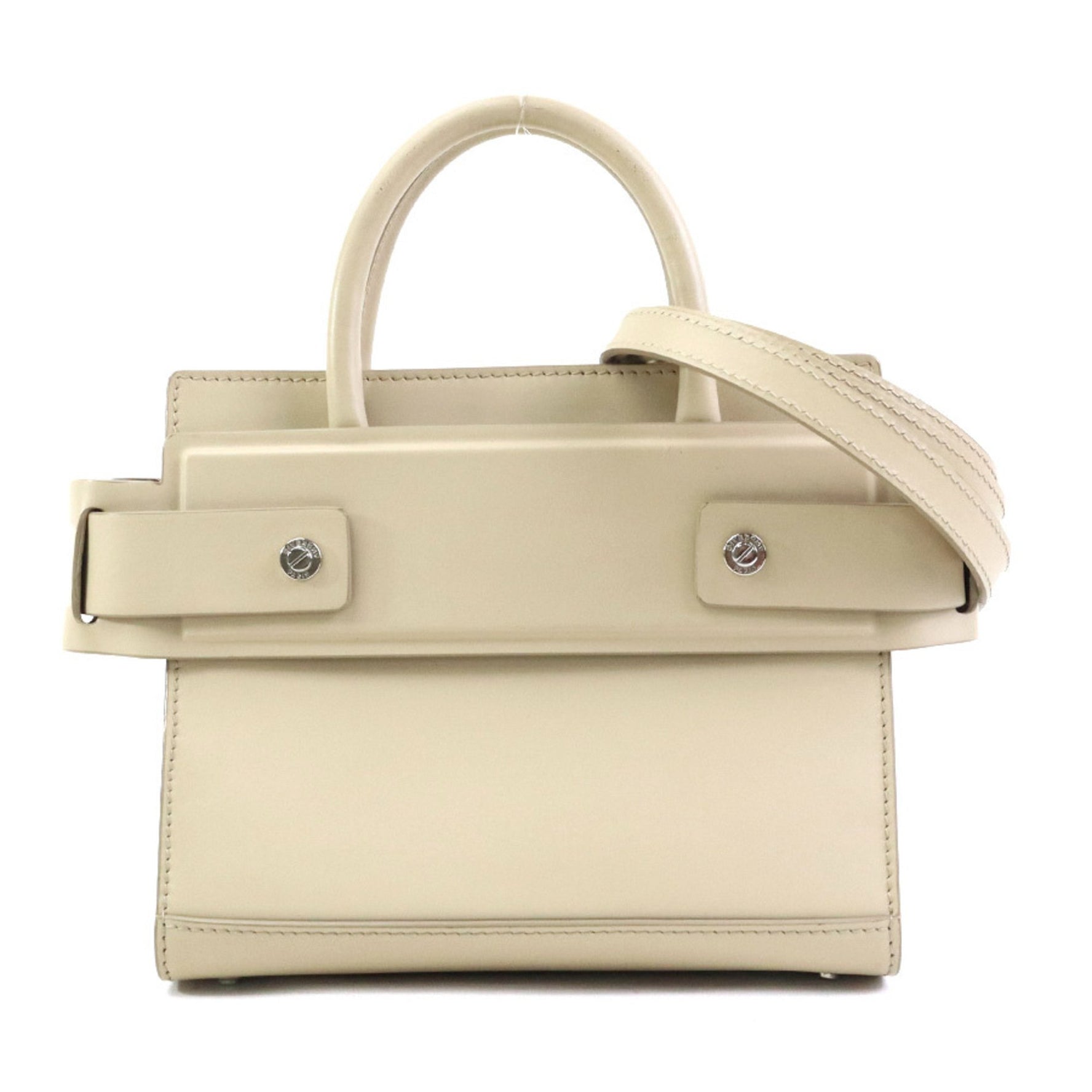 Givenchy handbag shoulder bag leather silver