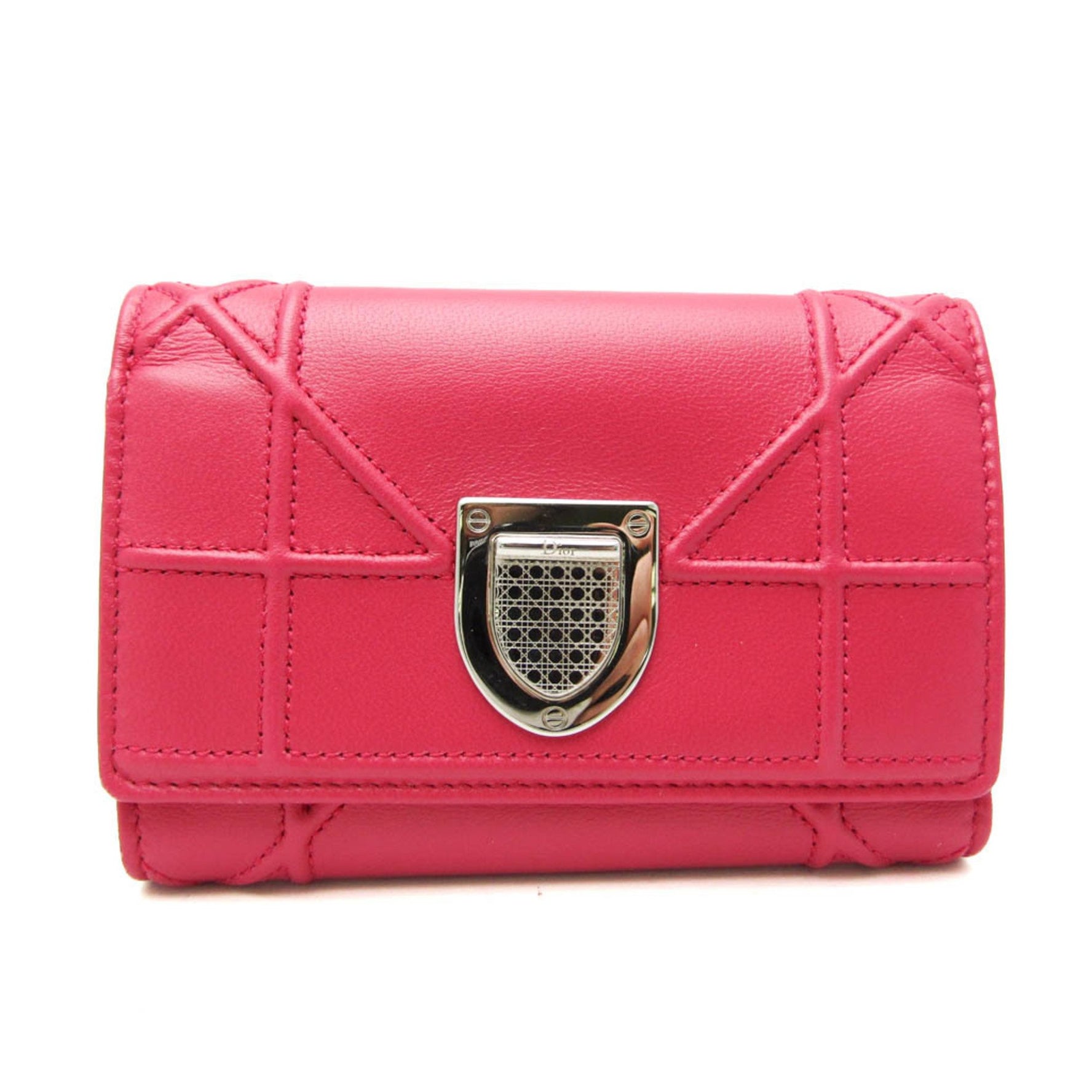 Christian Dior DIORAMA Leather Wallet (tri-fold)