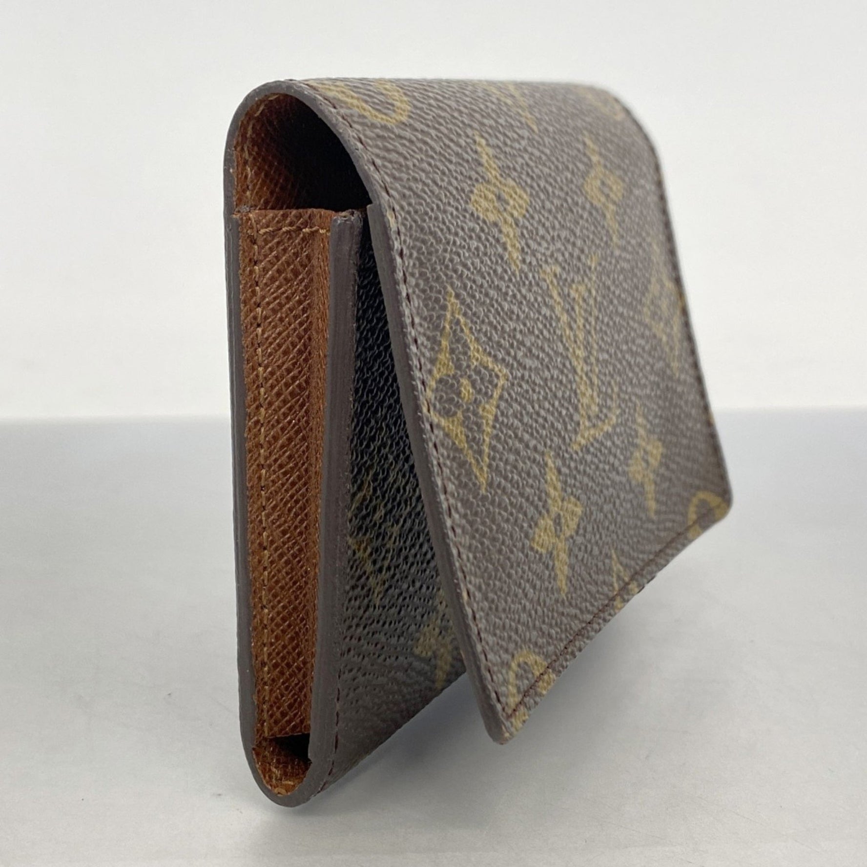 Louis Vuitton Monogram Envelope Carte de Visite Business Card Case M62920 Brown Men's and Women's