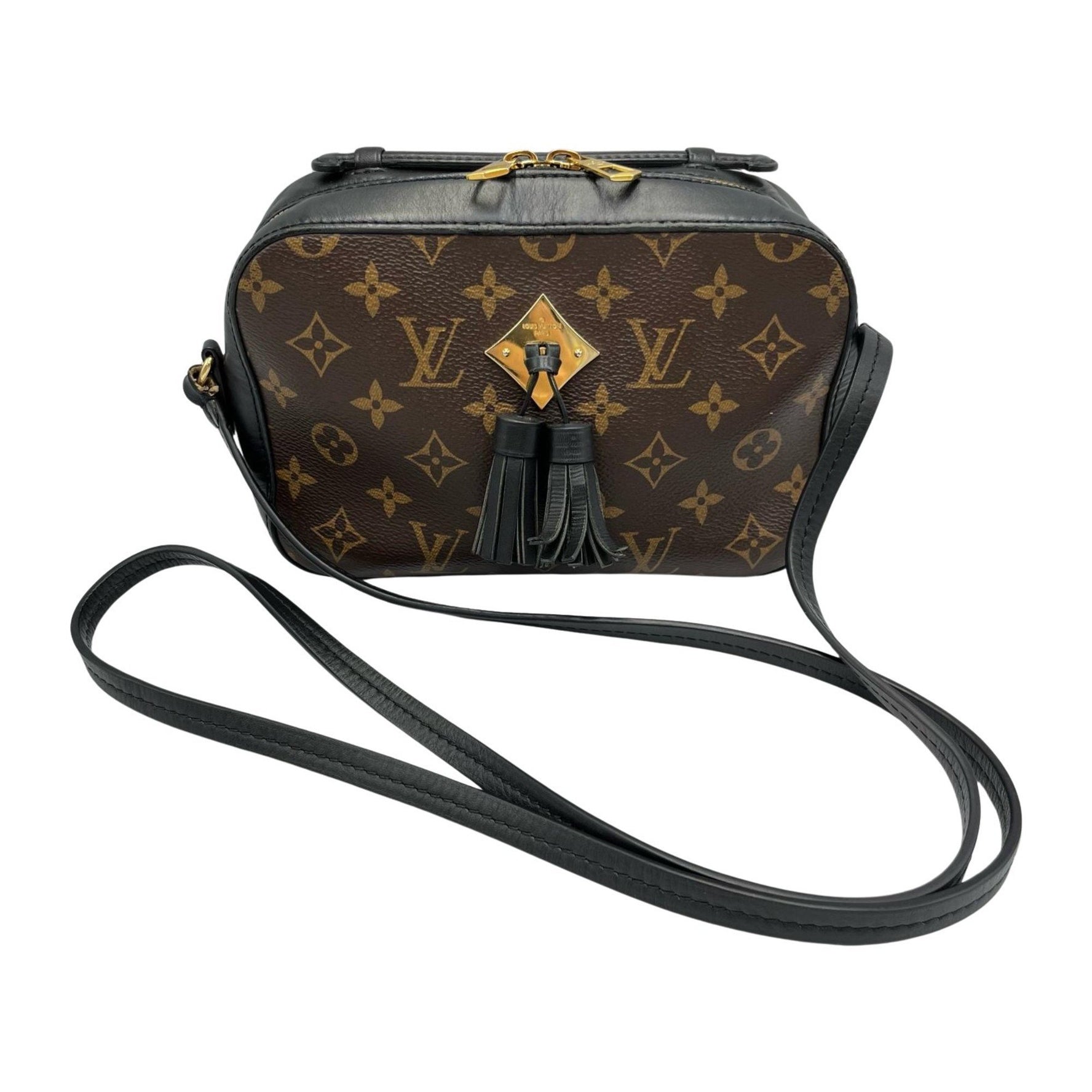 Louis Vuitton Saintonge Shoulder Bag Monogram Canvas Brown/Black