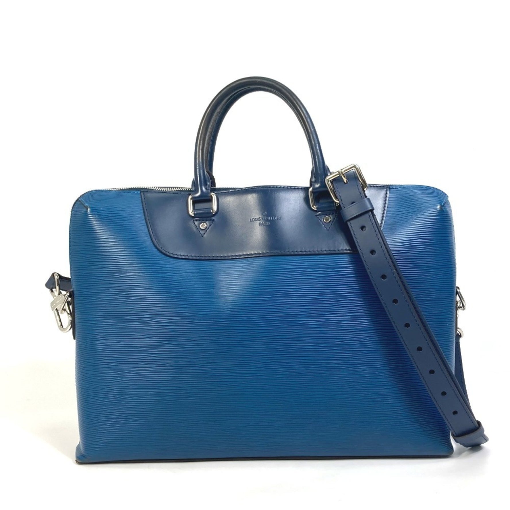 Louis Vuitton Jour PDJ Handbag, Briefcase/Business Bag in Epi Leather, Blue Azure