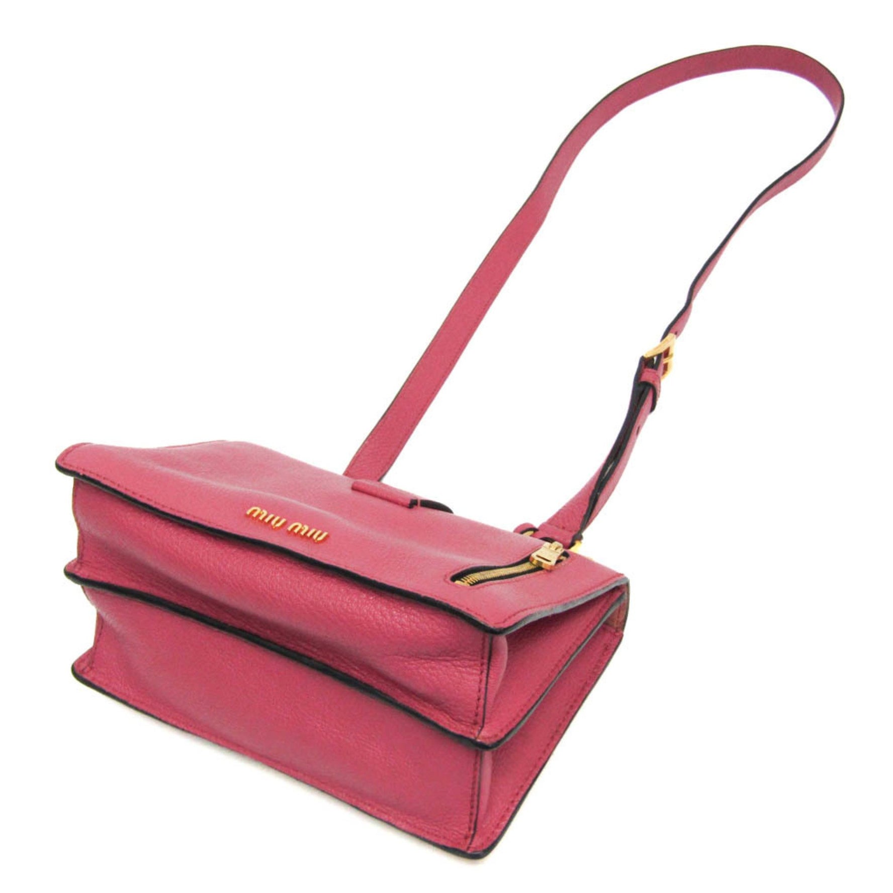 Miu Miu MADRAS Leather Shoulder Bag