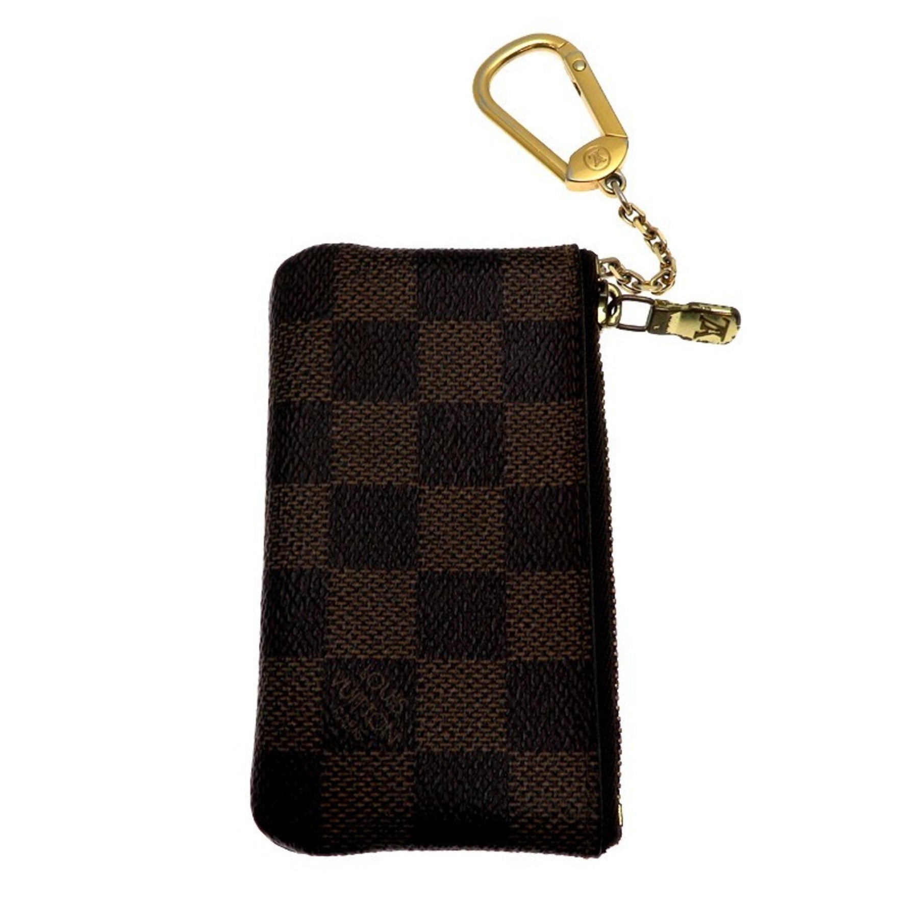 Louis Vuitton Damier Pochette Cle Key Case Brown