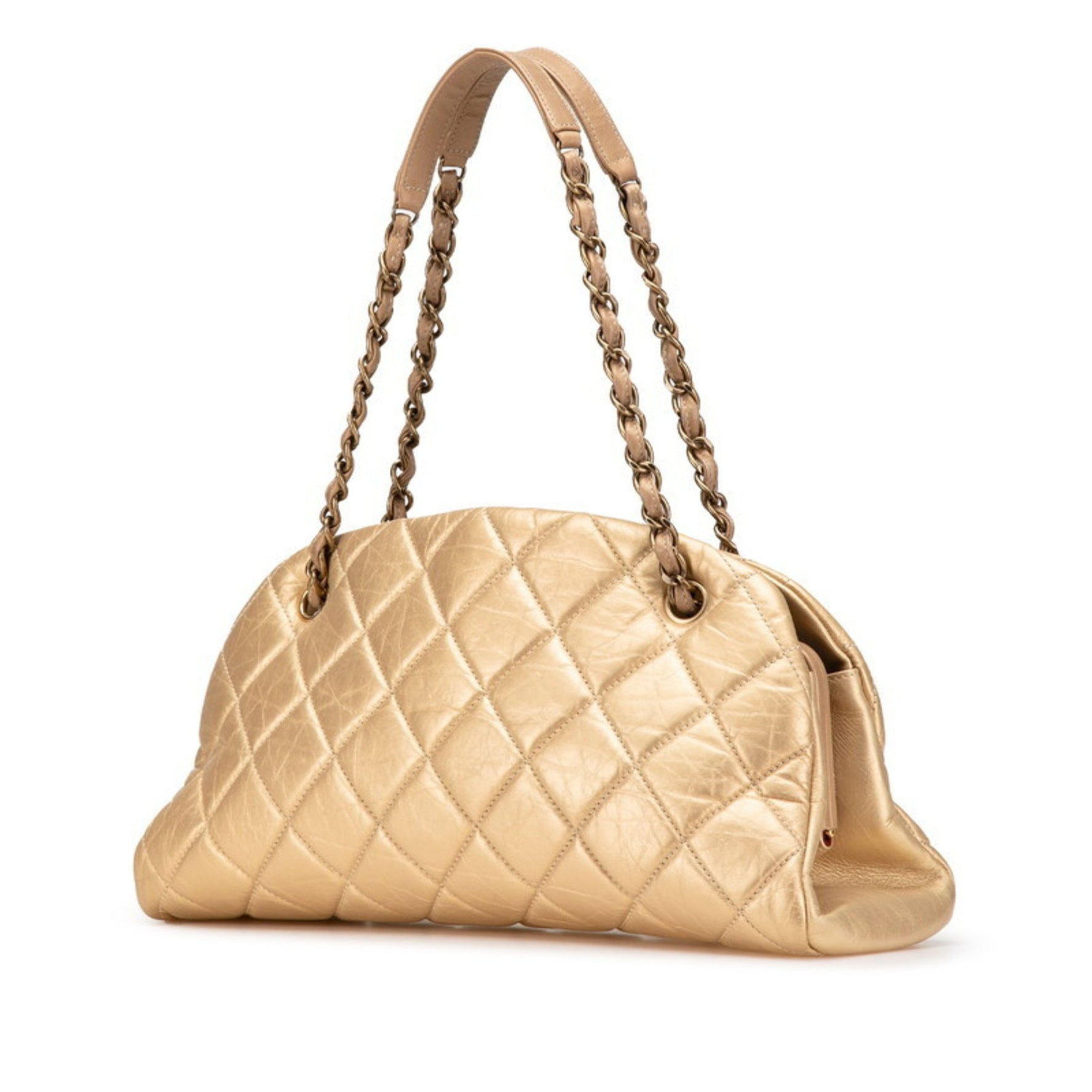 CHANEL Matelasse Coco Mark Chain Tote Bag, Leather