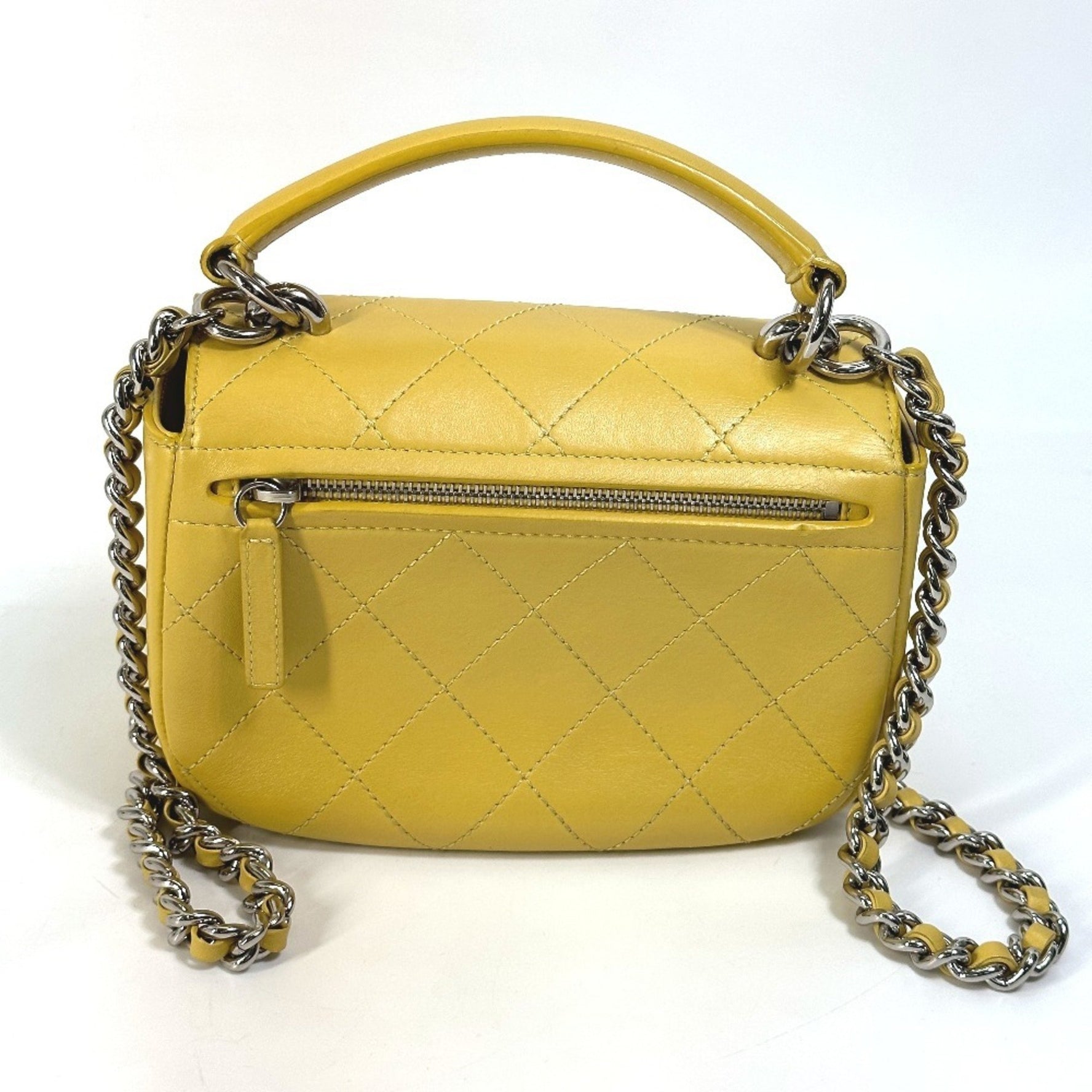 CHANEL CC Coco Mark Stitch Matelasse Chain Handbag/Shoulder Bag in Calfskin