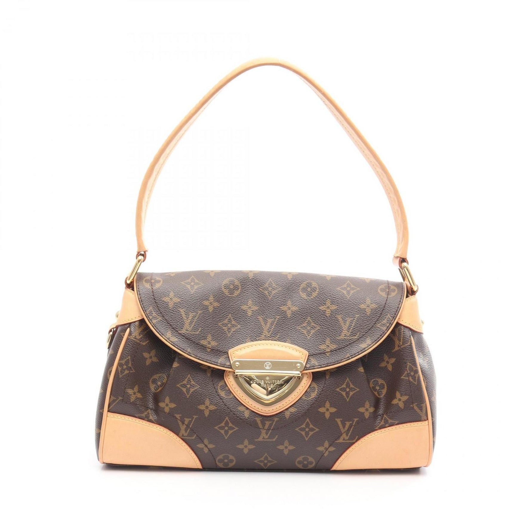 Louis Vuitton Beverly MM Monogram Shoulder Bag, Coated Canvas and Leather, Brown