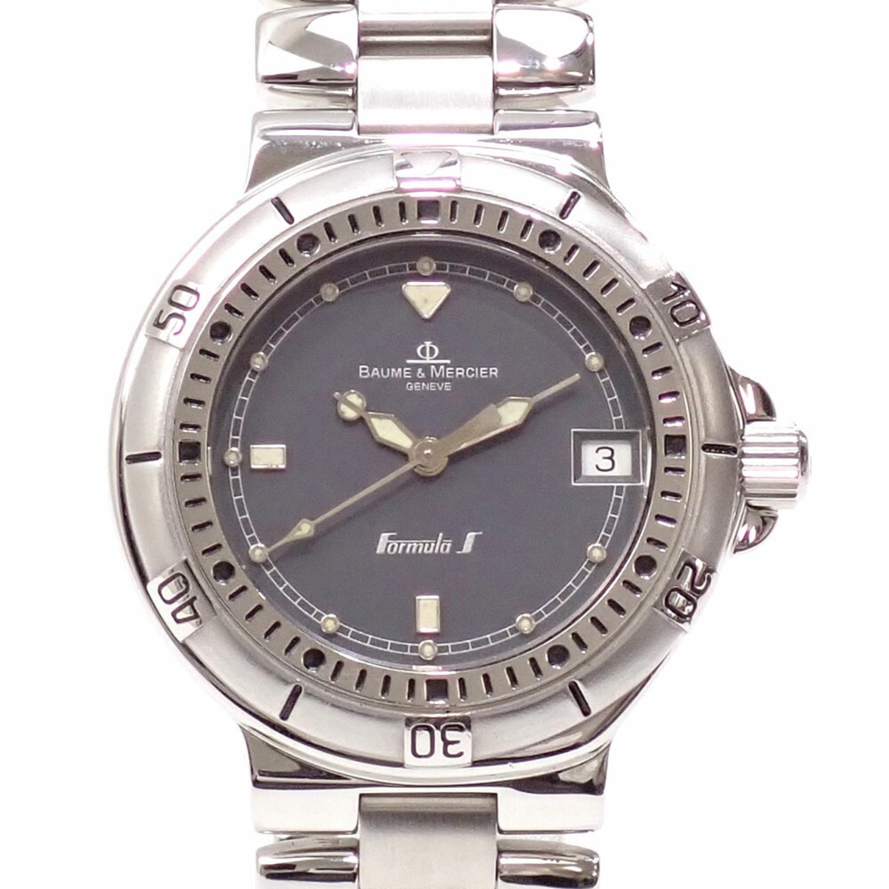 Baume & Mercier Formula S Women's Quartz Watch, Stainless Steel, MV04FO30, Battery-Powered