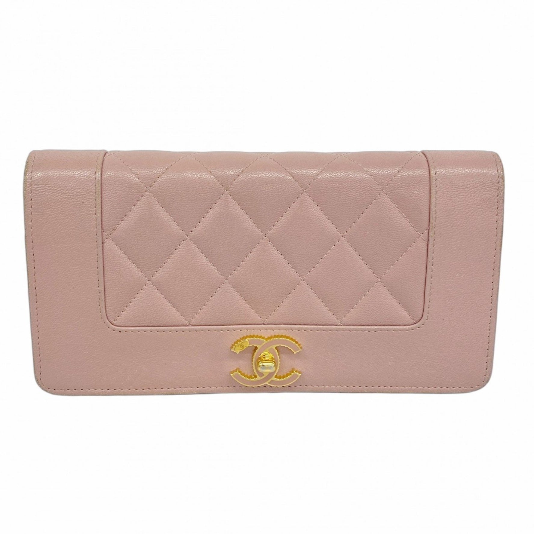 Chanel Matelasse Lambskin Long Wallet