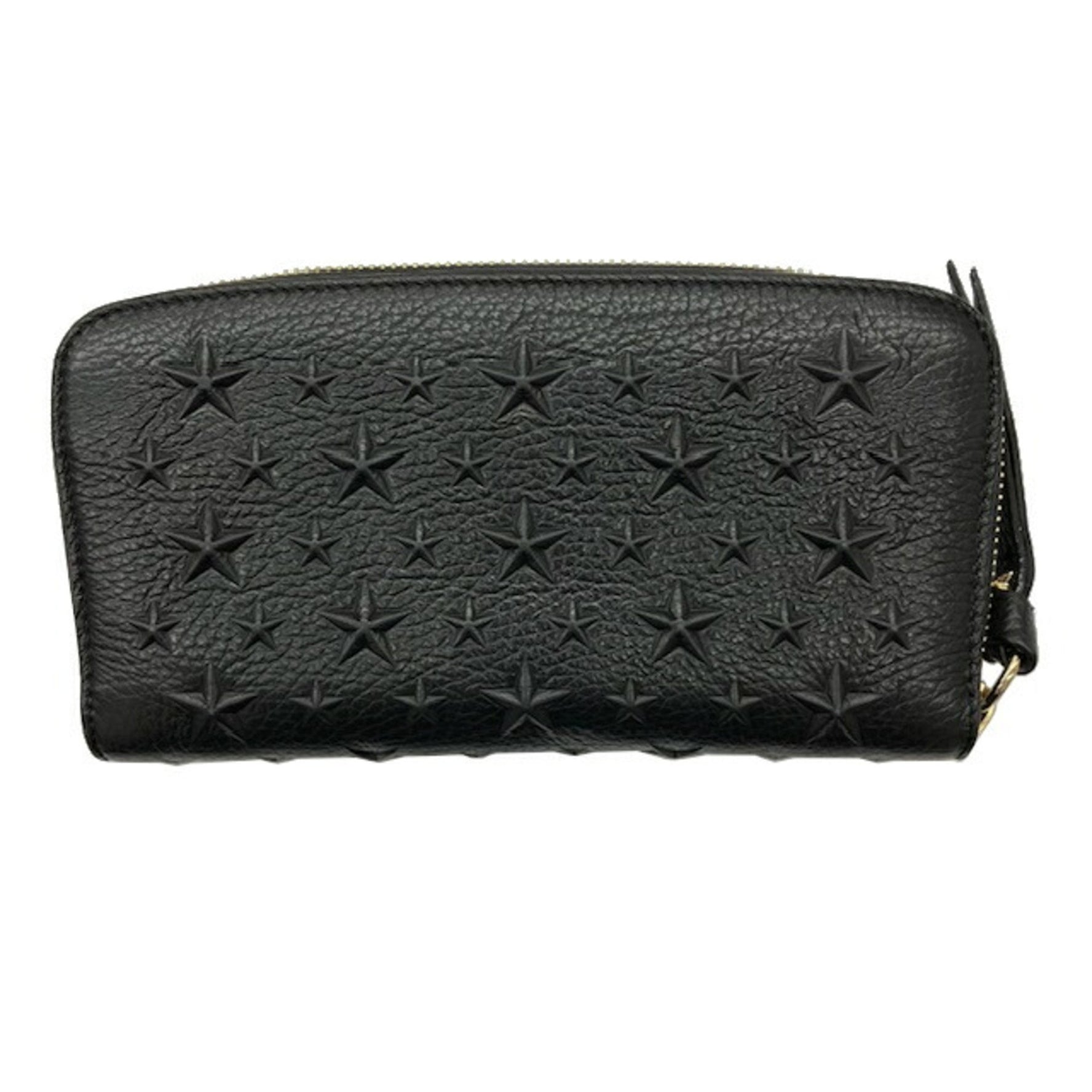 Jimmy Choo Round Long Wallet FILIPA EMG BK Men's