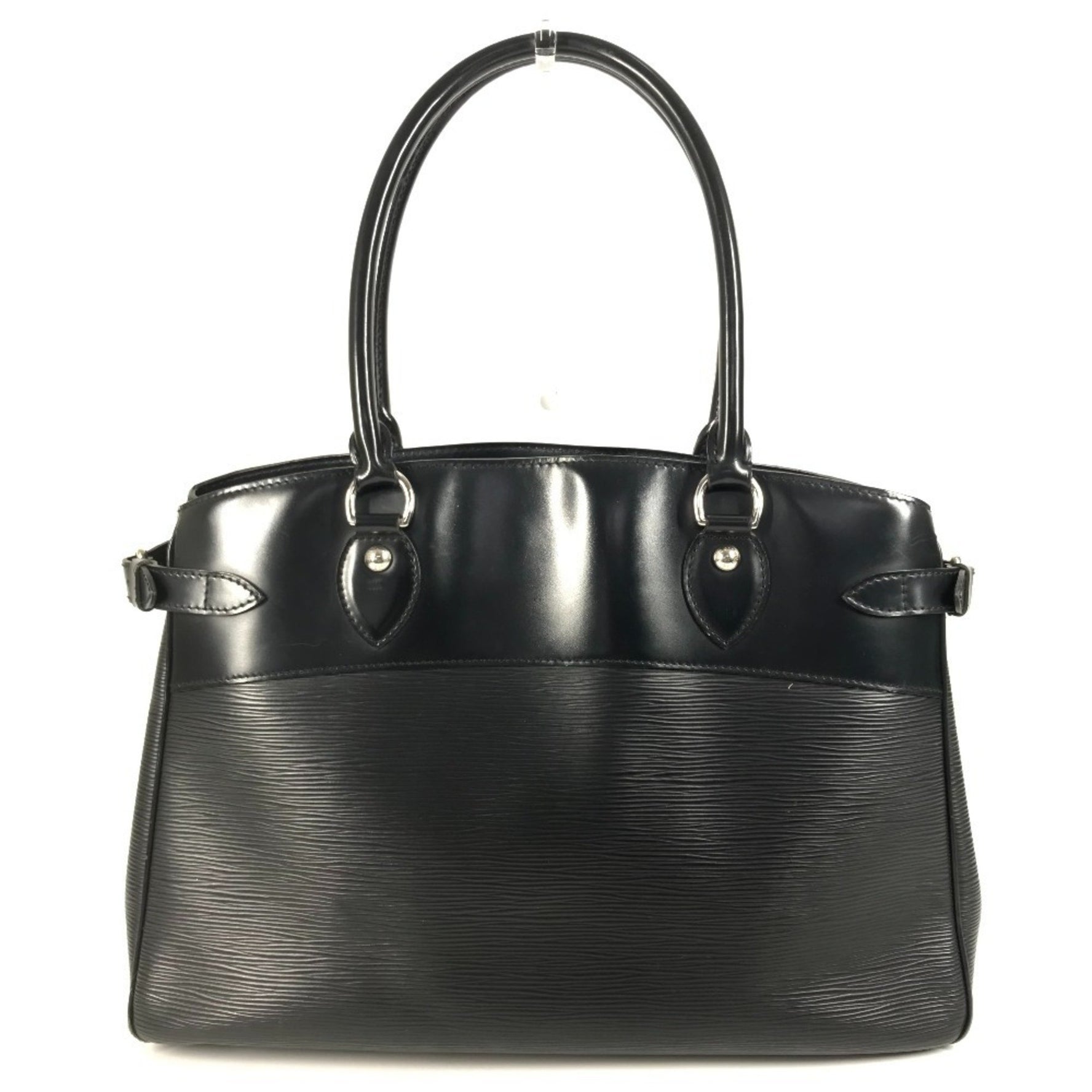 LOUIS VUITTON Epi Leather Passy GM Tote Bag, Shoulder Leather, Men's/Women's, Noir/Black