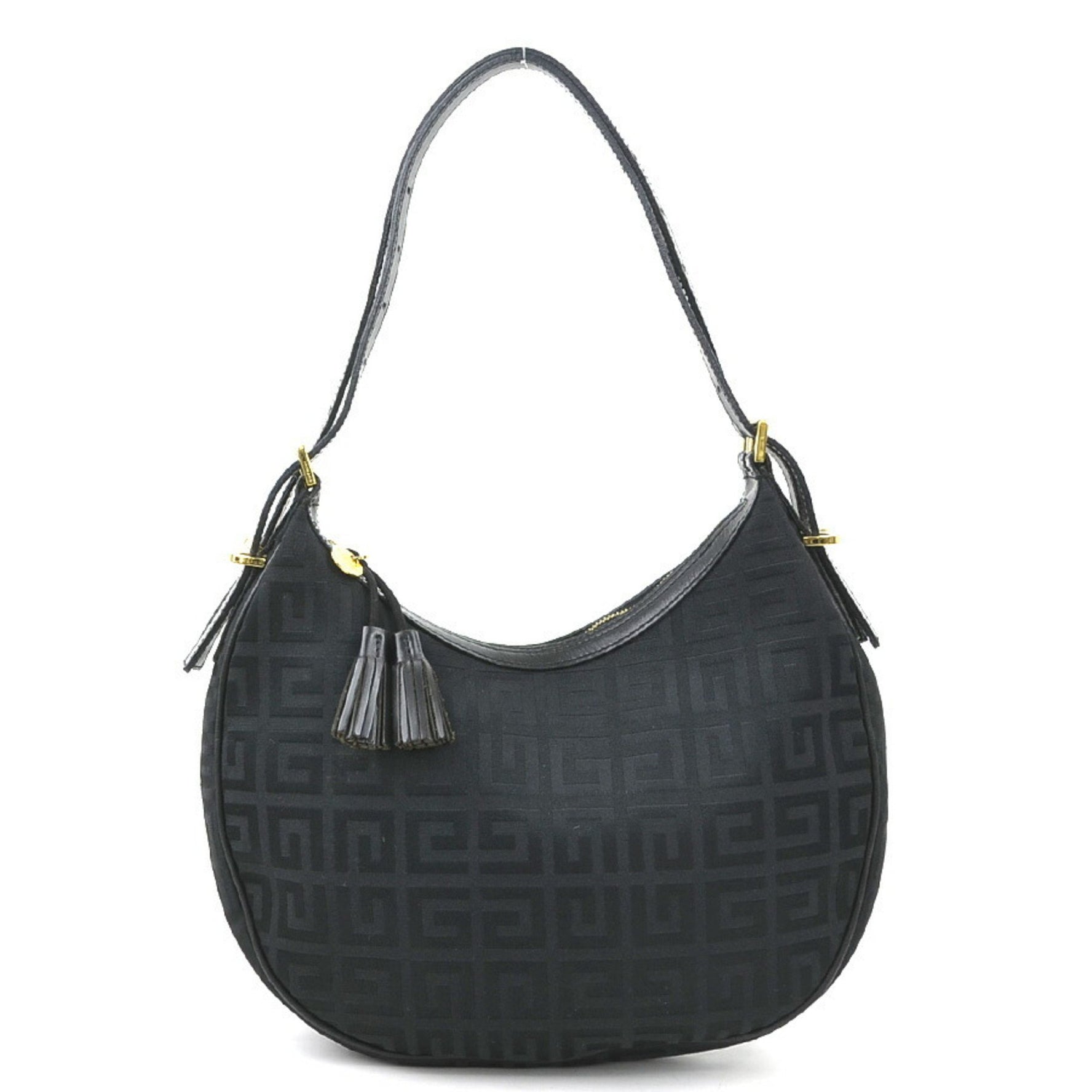 Givenchy shoulder bag canvas leather gold