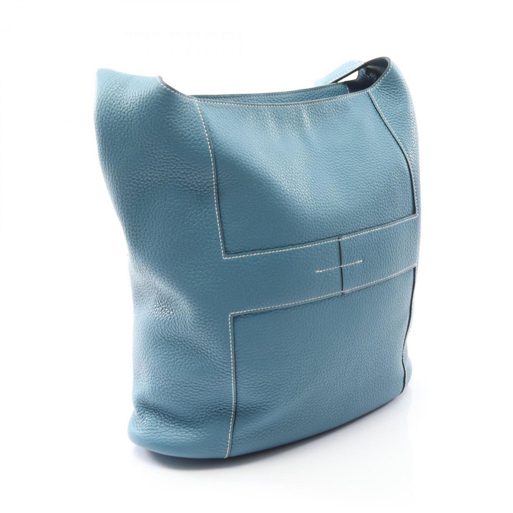 Hermes Hermès Good News GM Shoulder Bag in Taurillon Clemence Leather, Blue