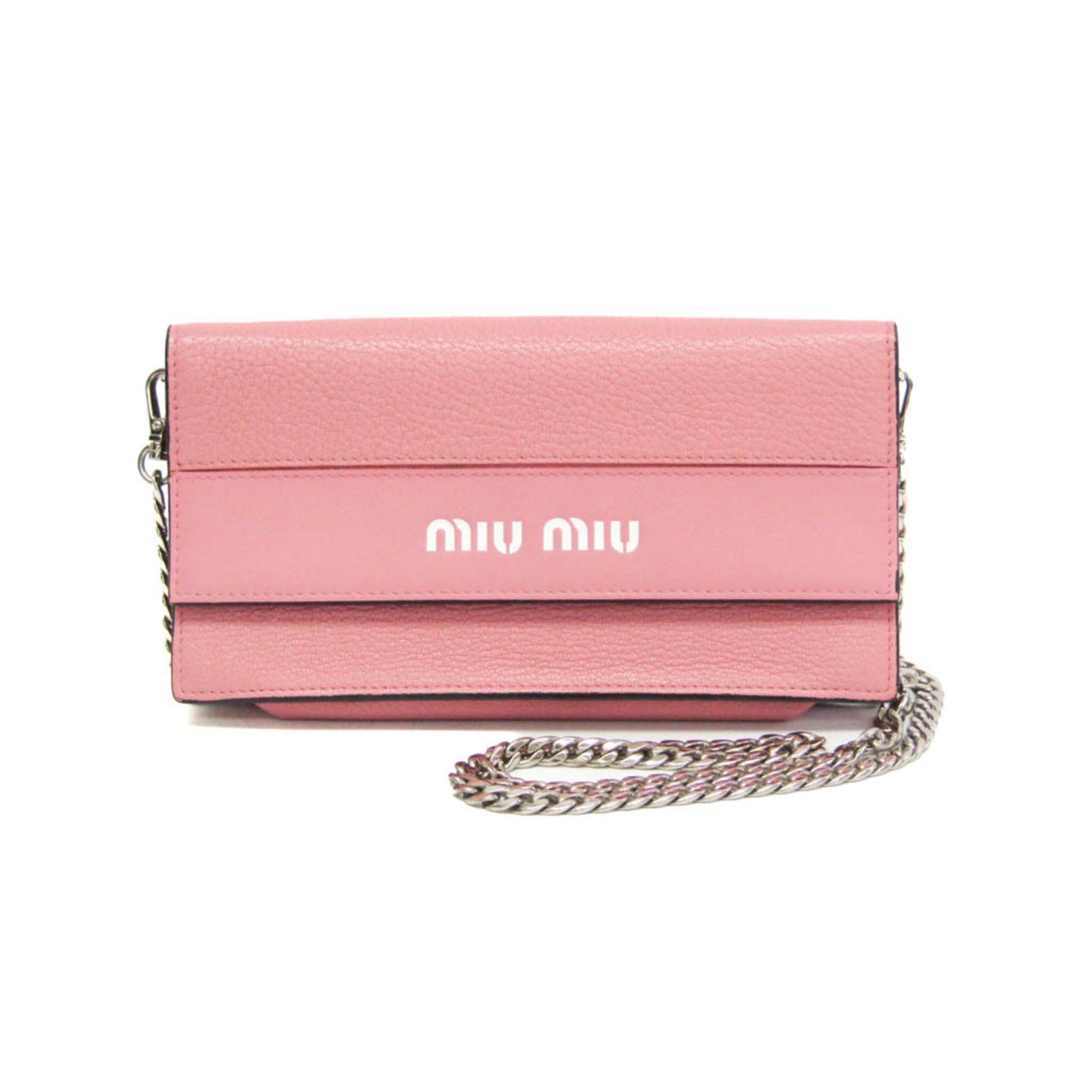 Miu Miu Chain Shoulder Wallet Pochette Leather Pouch,Shoulder Bag
