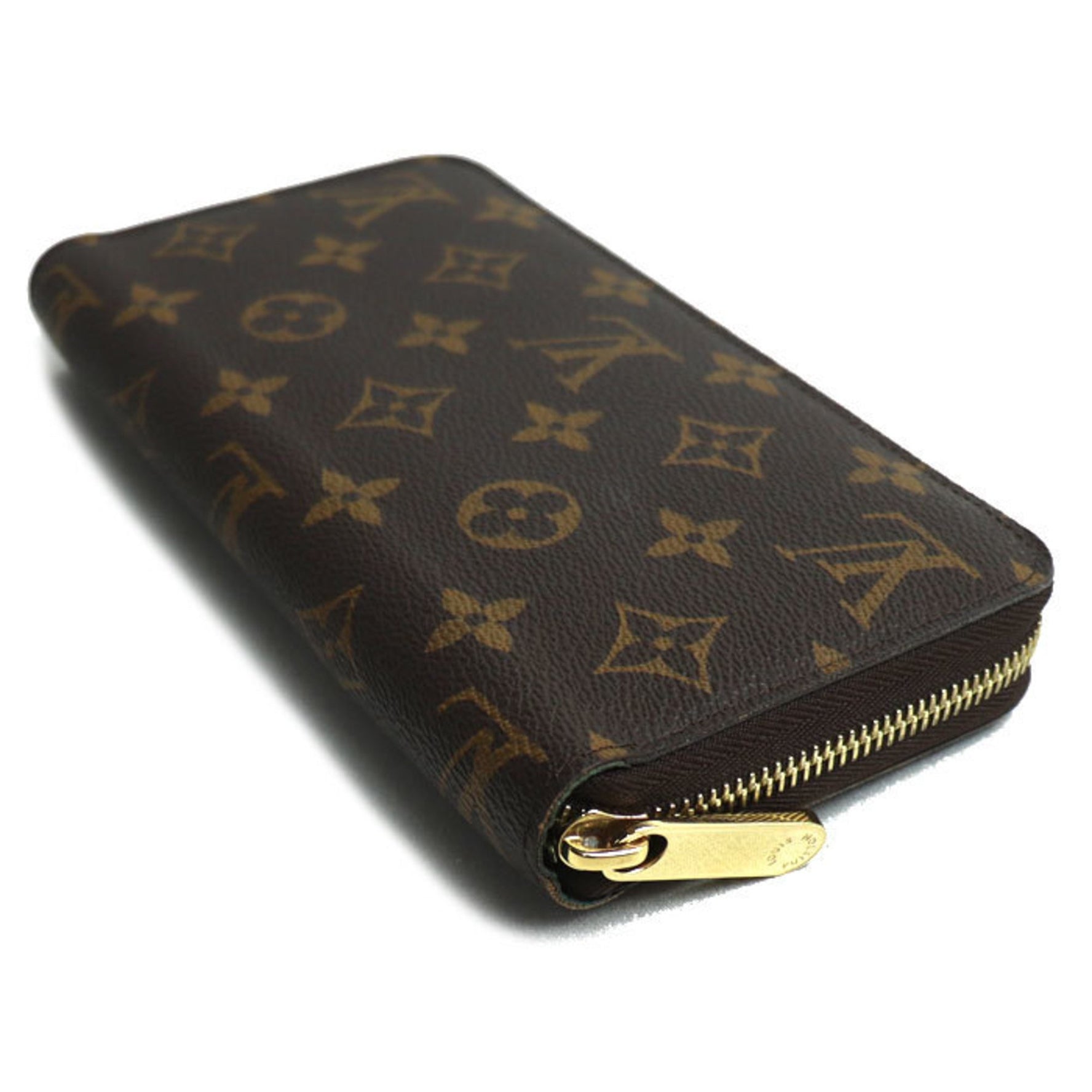 LOUIS VUITTON Animogram Zippy Wallet, Round, Monogram, Brown, Multicolor, IC Chip