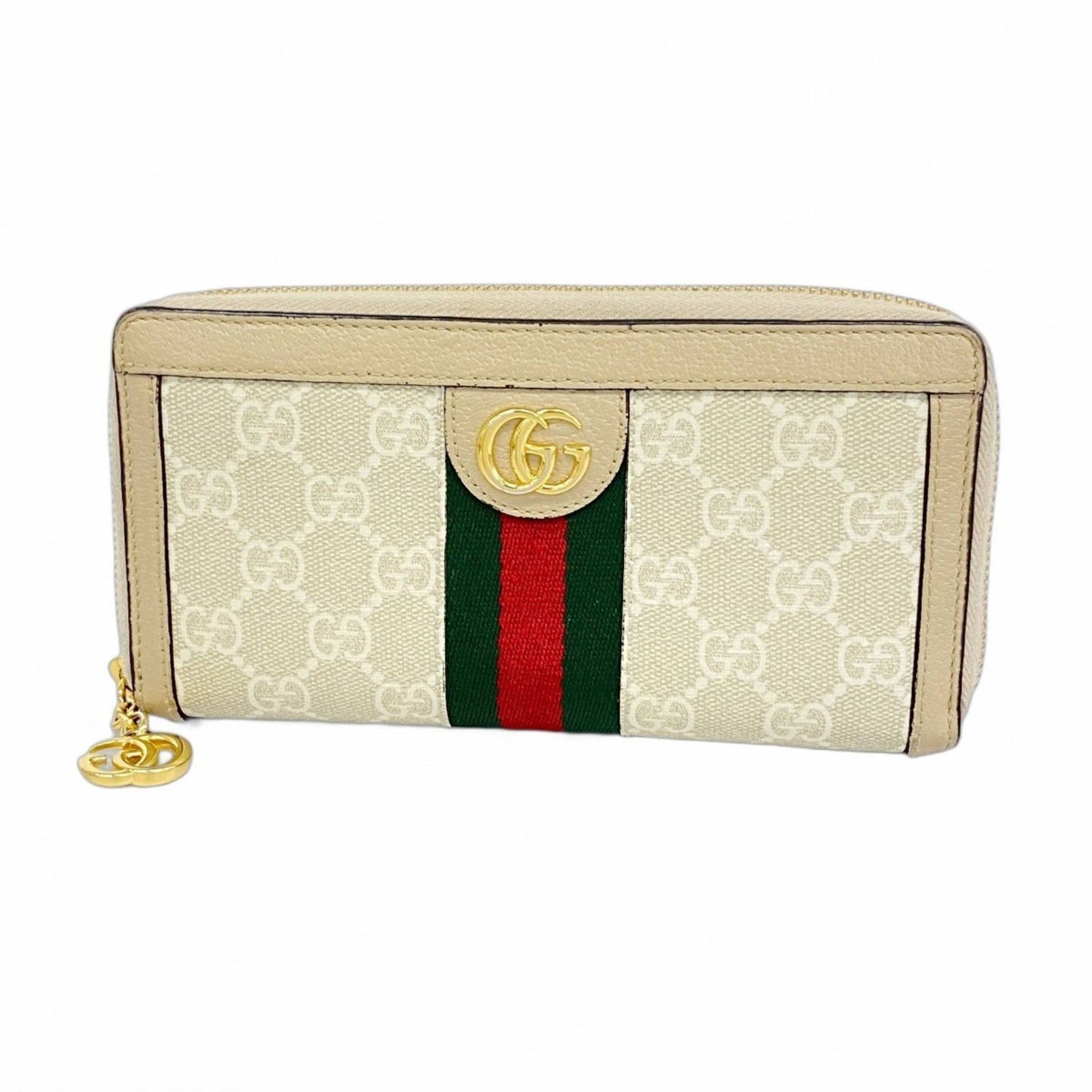 Gucci Ophidia Long Wallet Beige Women's