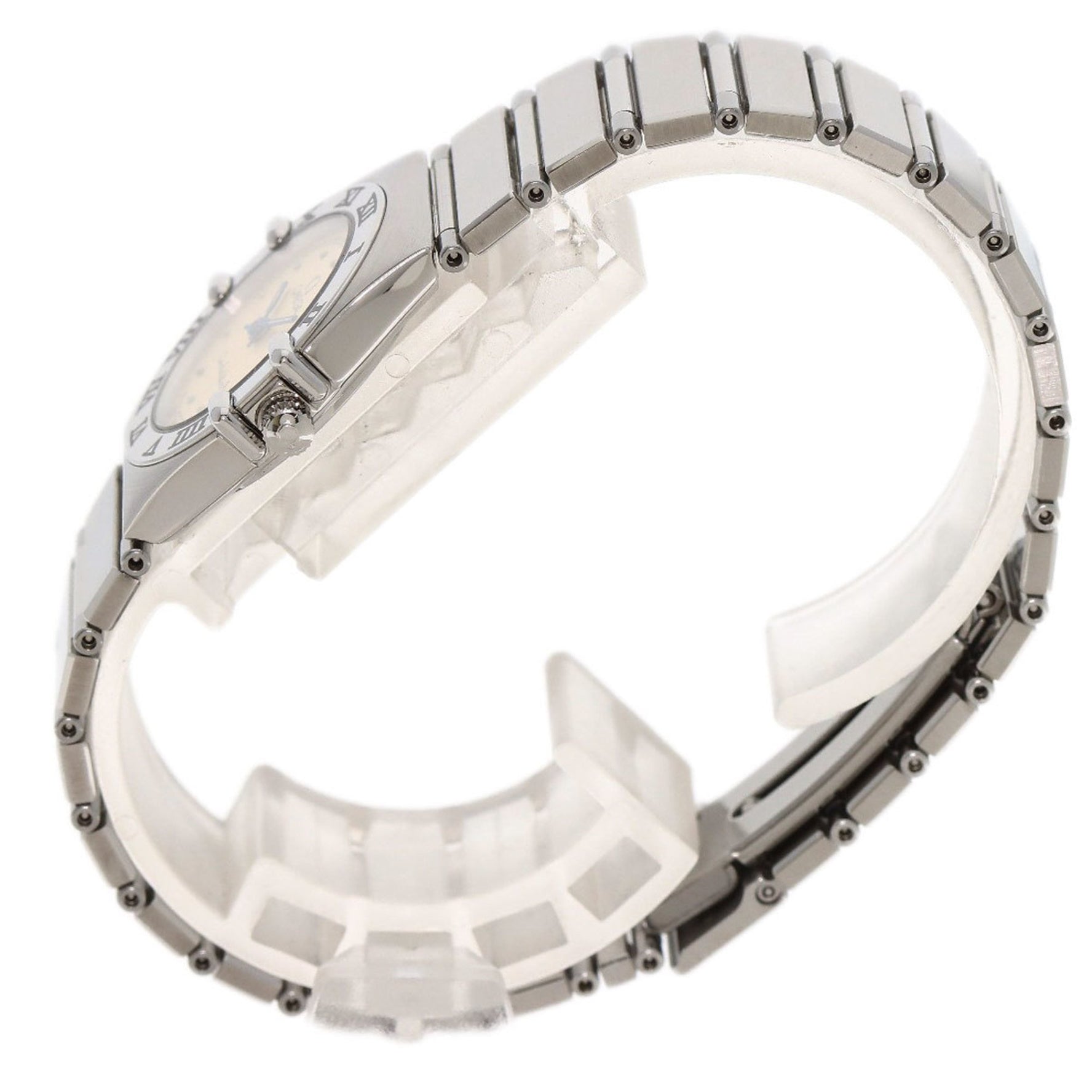 OMEGA Constellation Flat Bezel Watch Stainless Steel SS Ladies