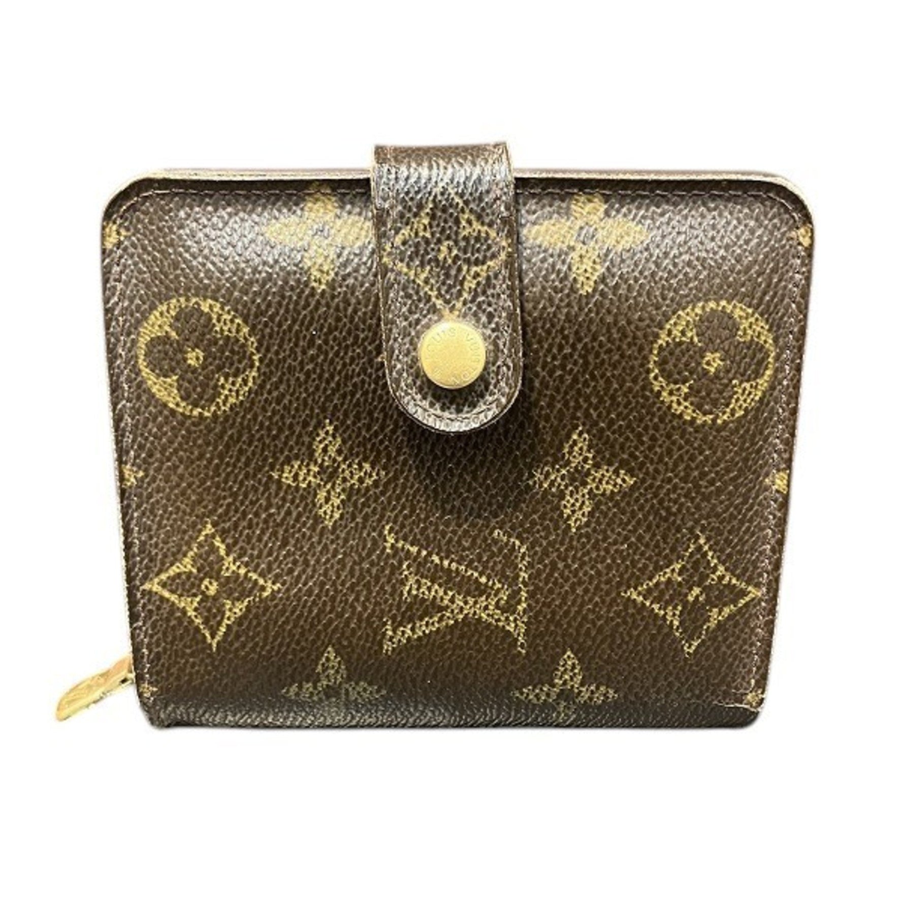 Louis Vuitton Monogram Compact Zip M61667 Bi-fold Wallet for Men and Women