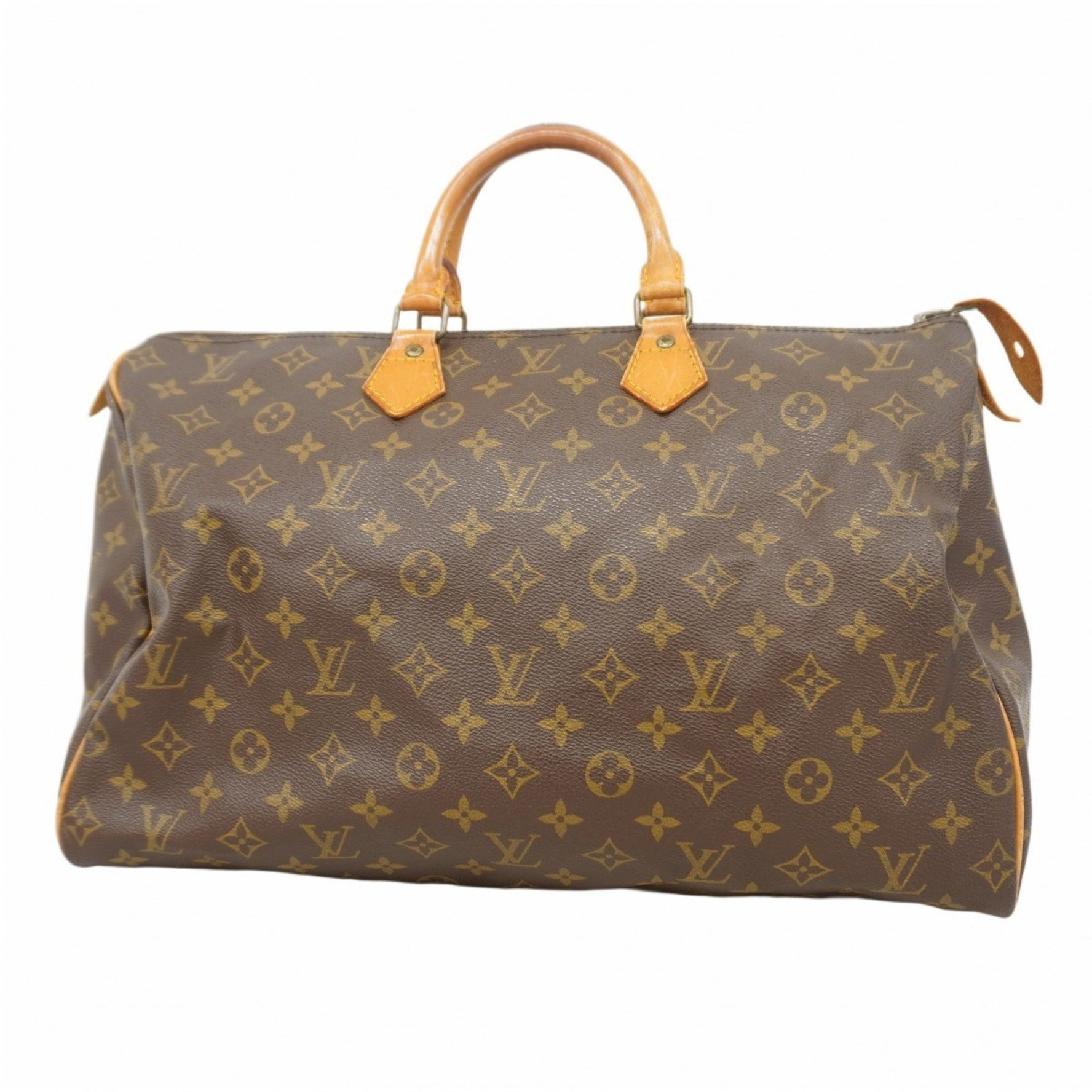 Louis Vuitton Monogram Speedy 40 Handbag M41106 Brown Women's