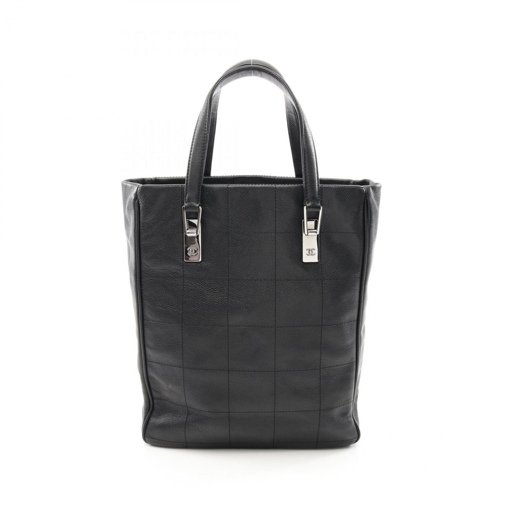 CHANEL Chocolate Bar Tote Bag Caviar Skin (Grained Calf)