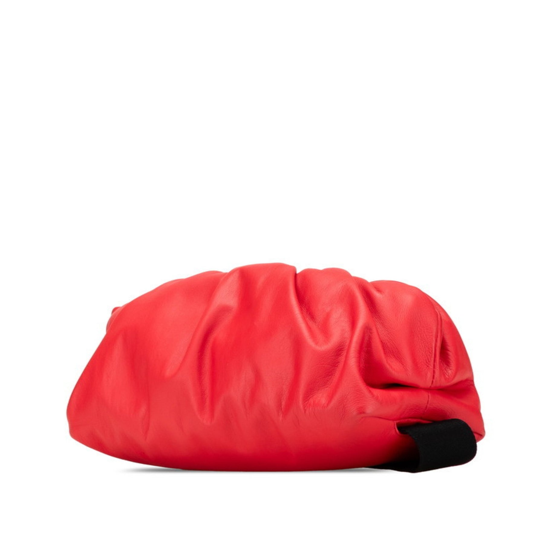 Bottega Veneta The Pouch Body Bag in Red and Black Leather