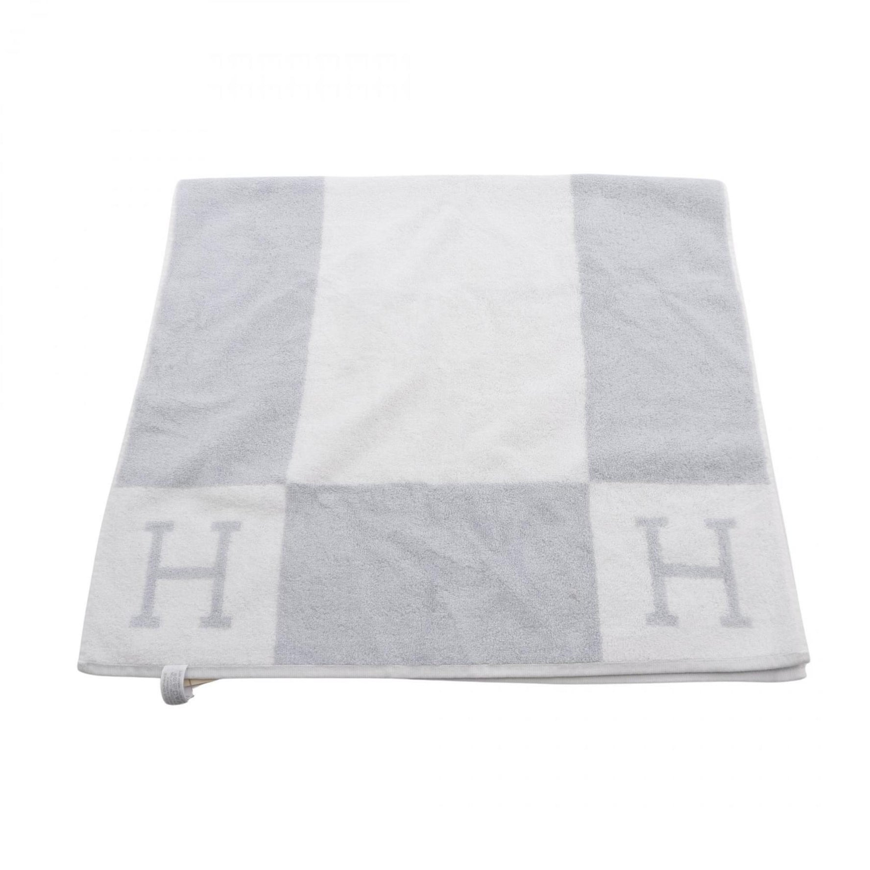 Hermes Hermès Avalon Towel, Cotton, Men's and Blue White