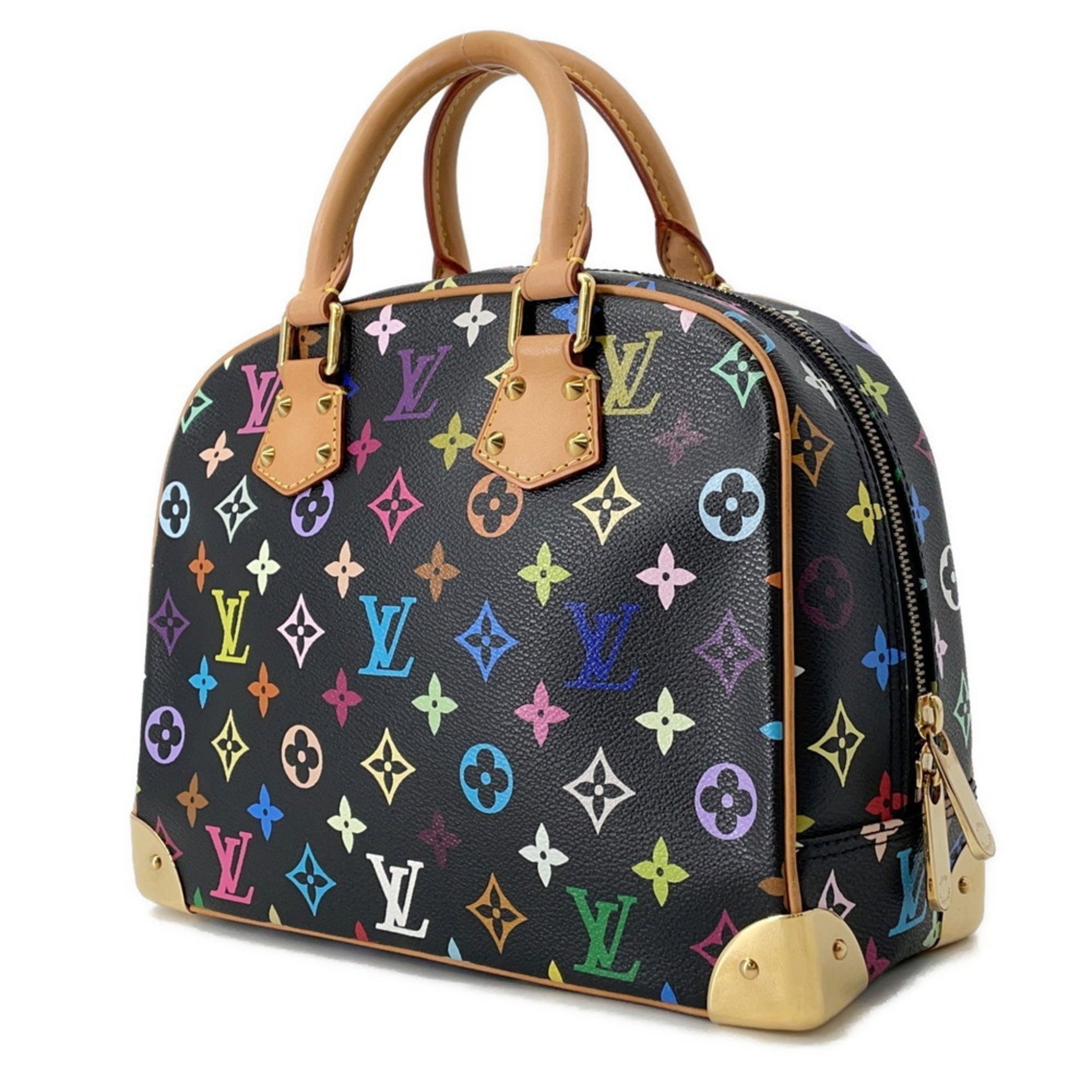 Louis Vuitton Monogram Multicolore Trouville Handbag LOUIS VUITTON Bag Black