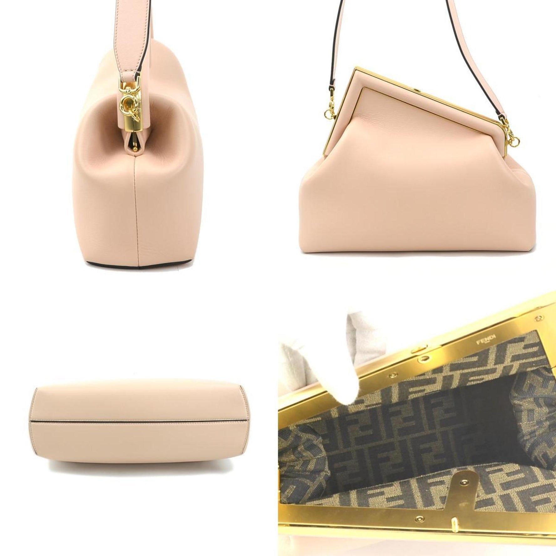 FENDI Shoulder Bag First Medium Leather ABVE