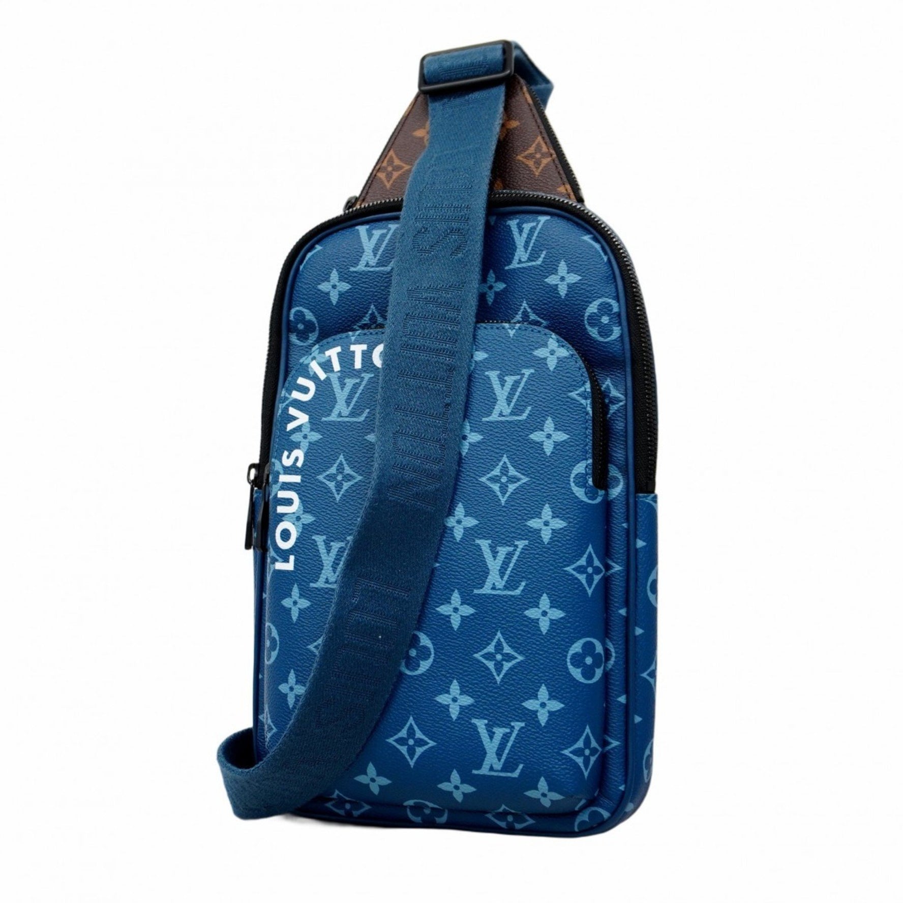 Louis Vuitton Monogram Avenue Sling Bag M23782 Blue/Brown Men's