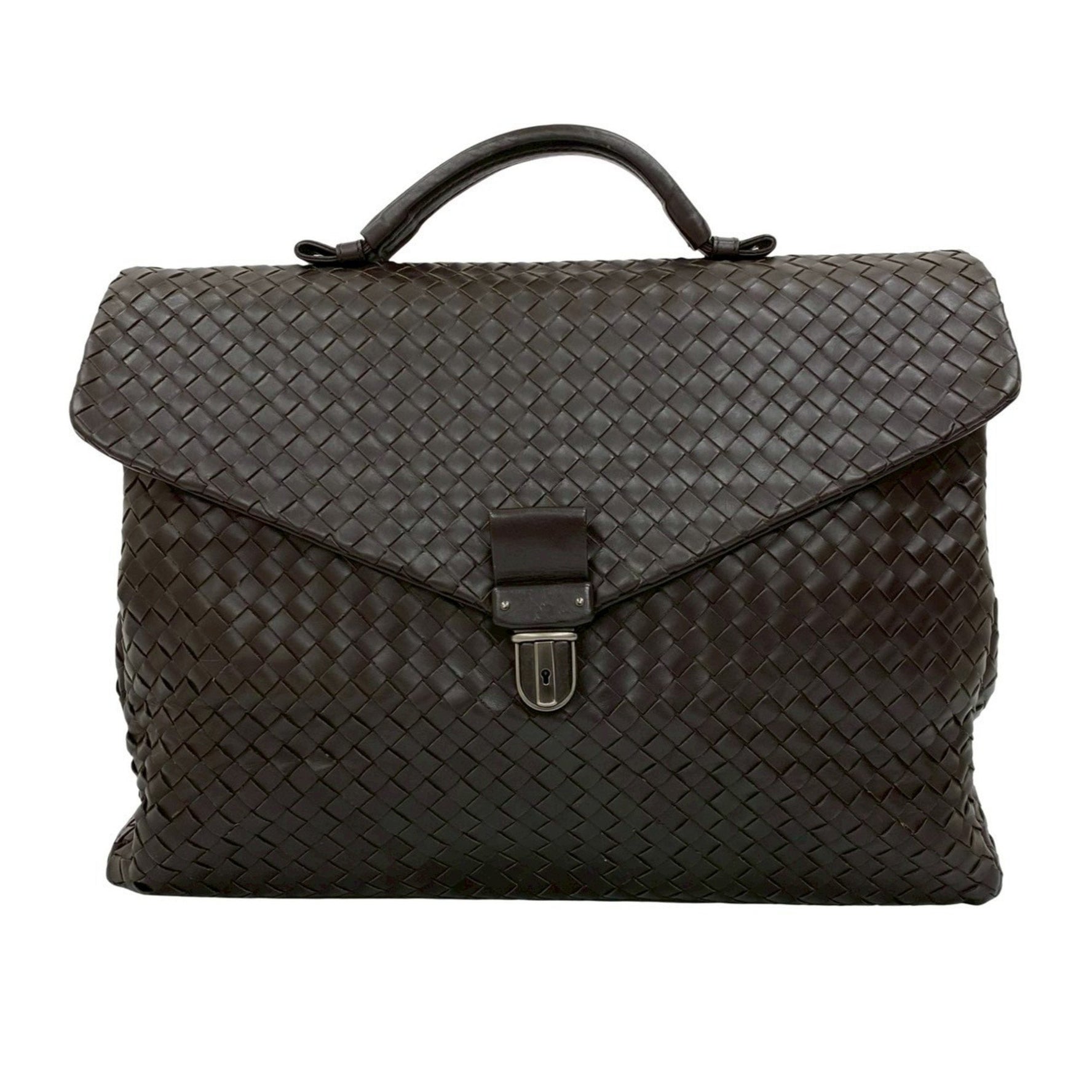 BOTTEGA VENETA Intrecciato Leather Business Briefcase/Document Bag