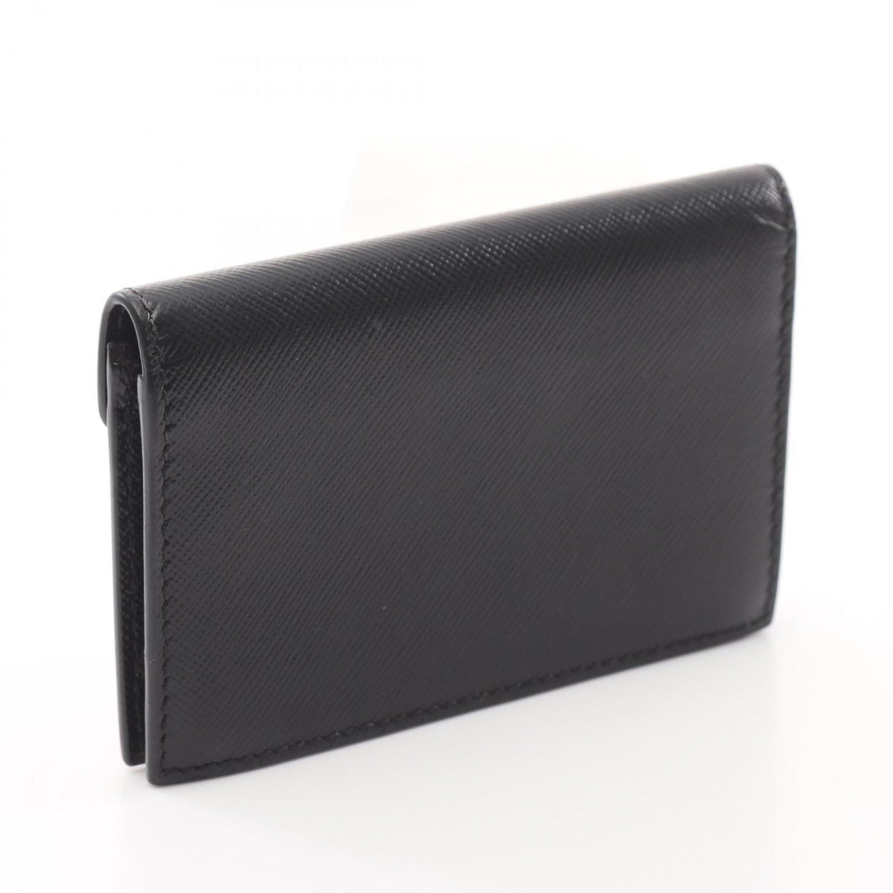 MARNI Leather Card Case, Black/Pink