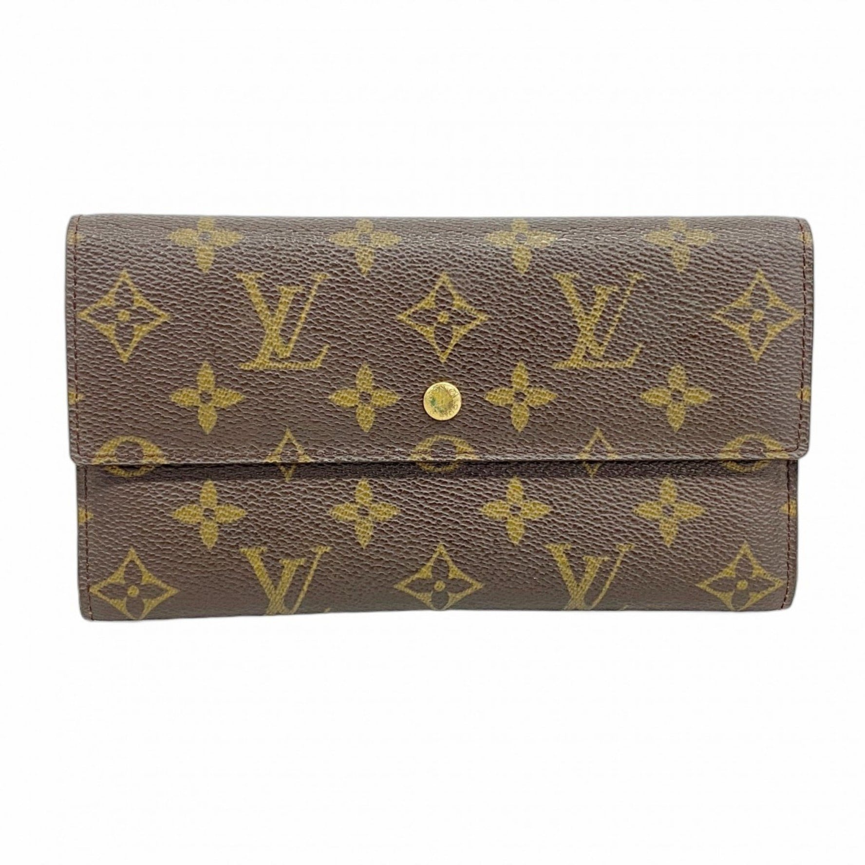 Louis Vuitton Monogram Porte Tresor International Tri-fold Wallet Men's/Women's