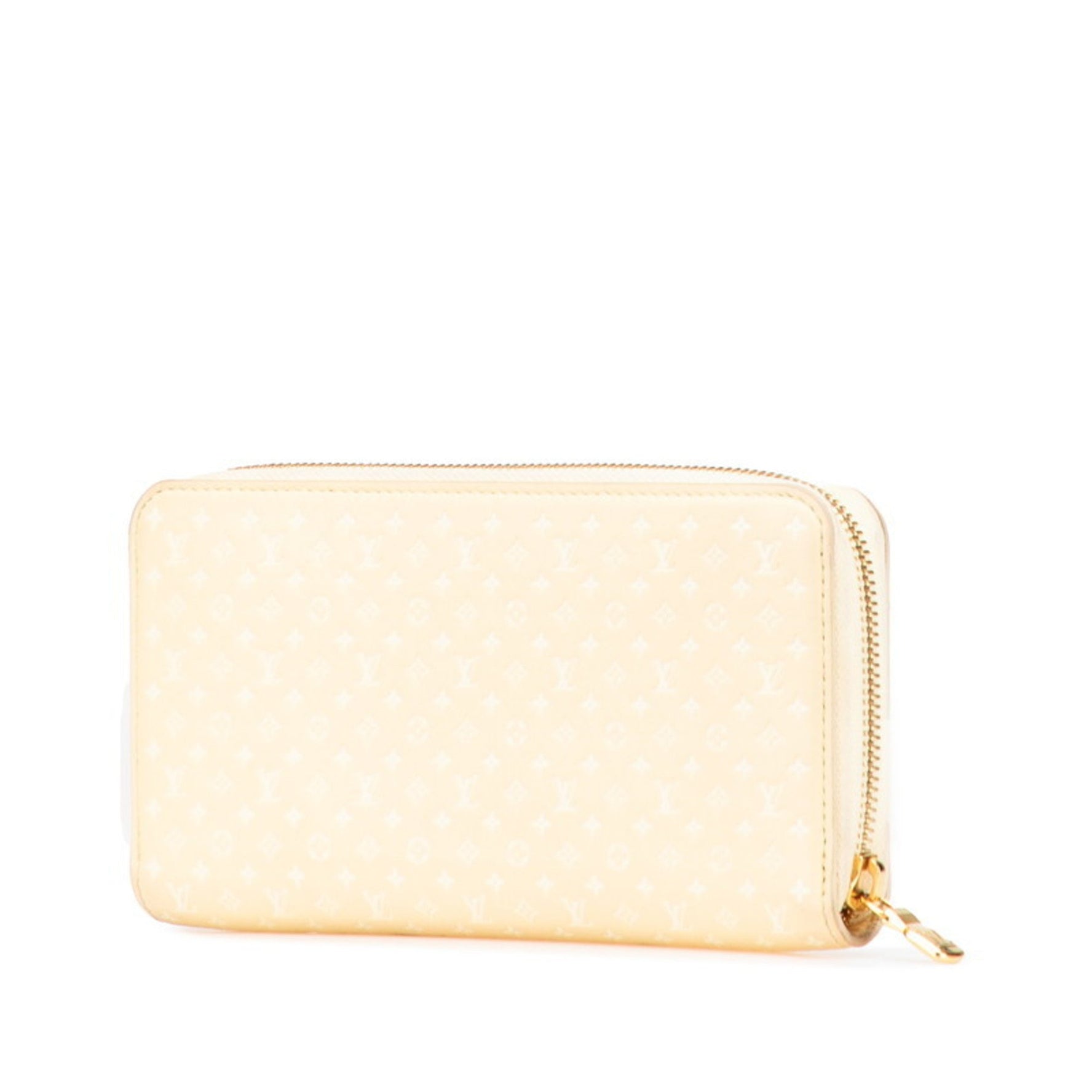 Louis Vuitton Nanogram Zippy Wallet, Round Zip Long Wallet Leather, LOUIS VUITTON