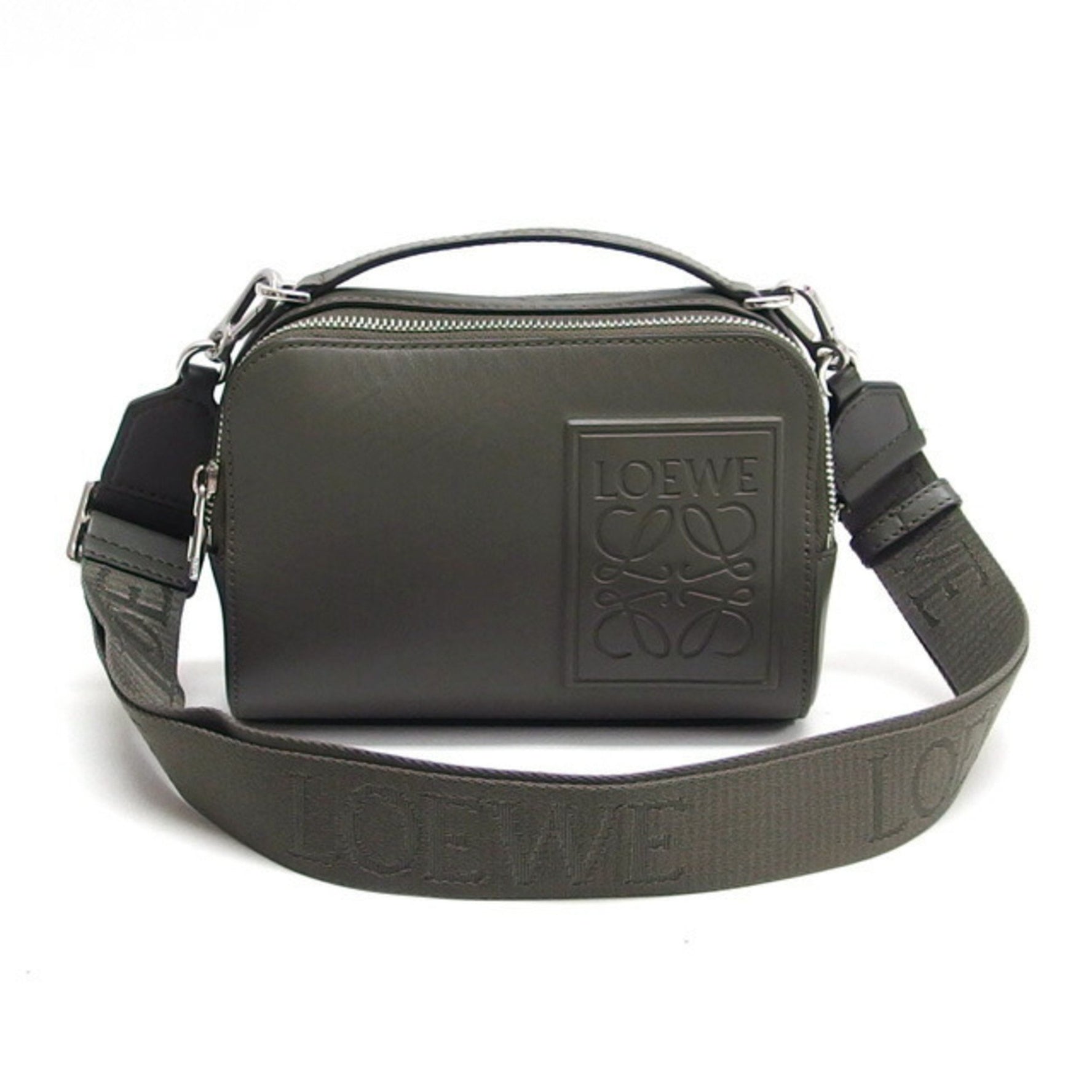 Loewe Satin Calf Mini Shoulder Bag Anagram Camera