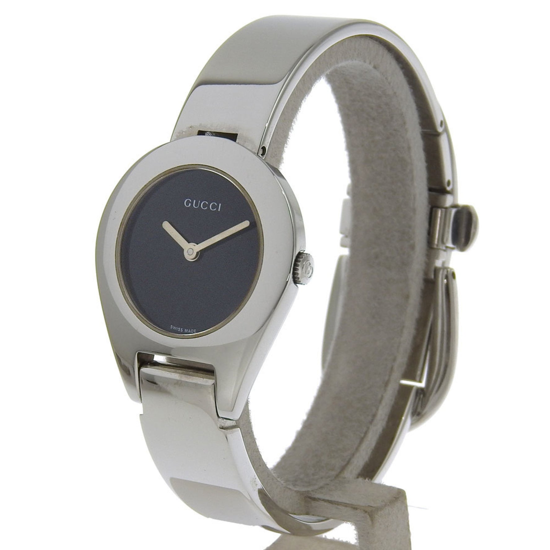 Gucci GUCCI Watch 6700L Stainless Steel Quartz Analog Display Black Dial Women's