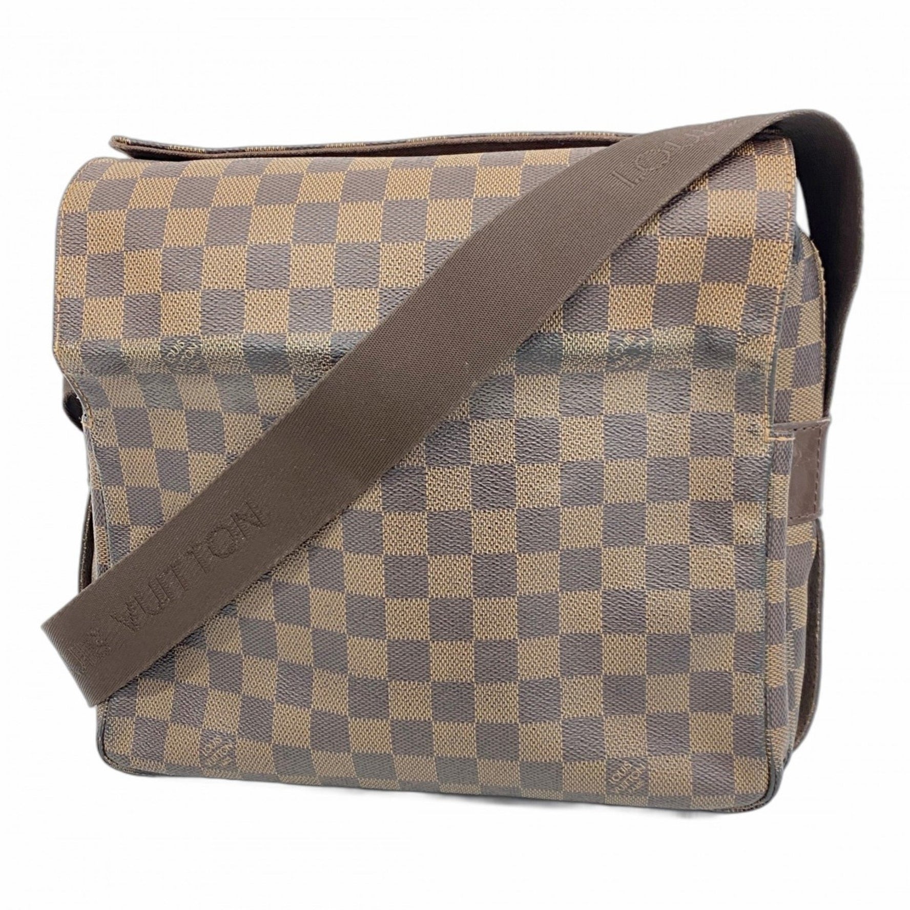 Louis Vuitton Shoulder Bag Damier Naviglio N45255 Ebene for Men and Women