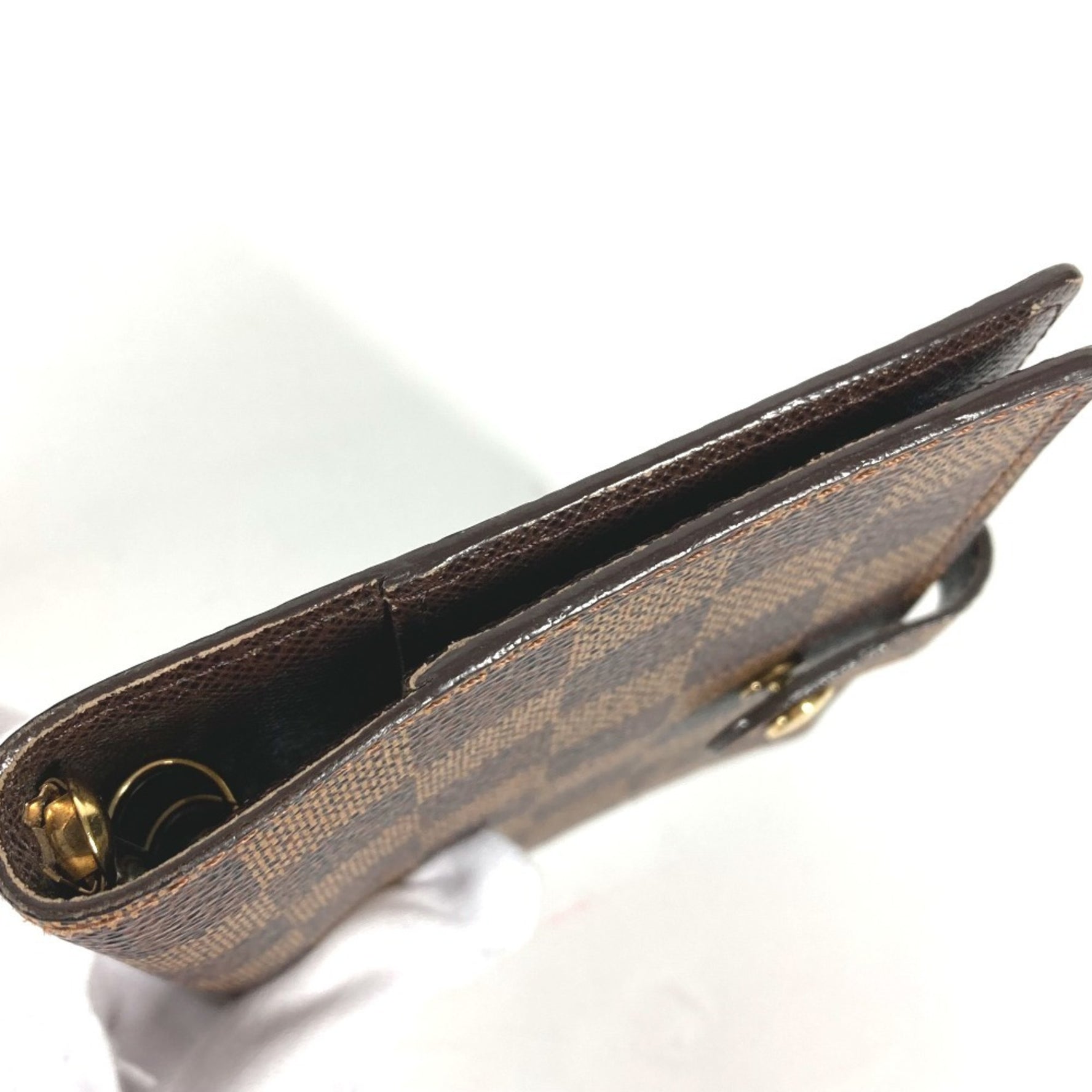 Louis Vuitton Damier Agenda PM Stationery Notebook Cover Canvas Ebene Brown