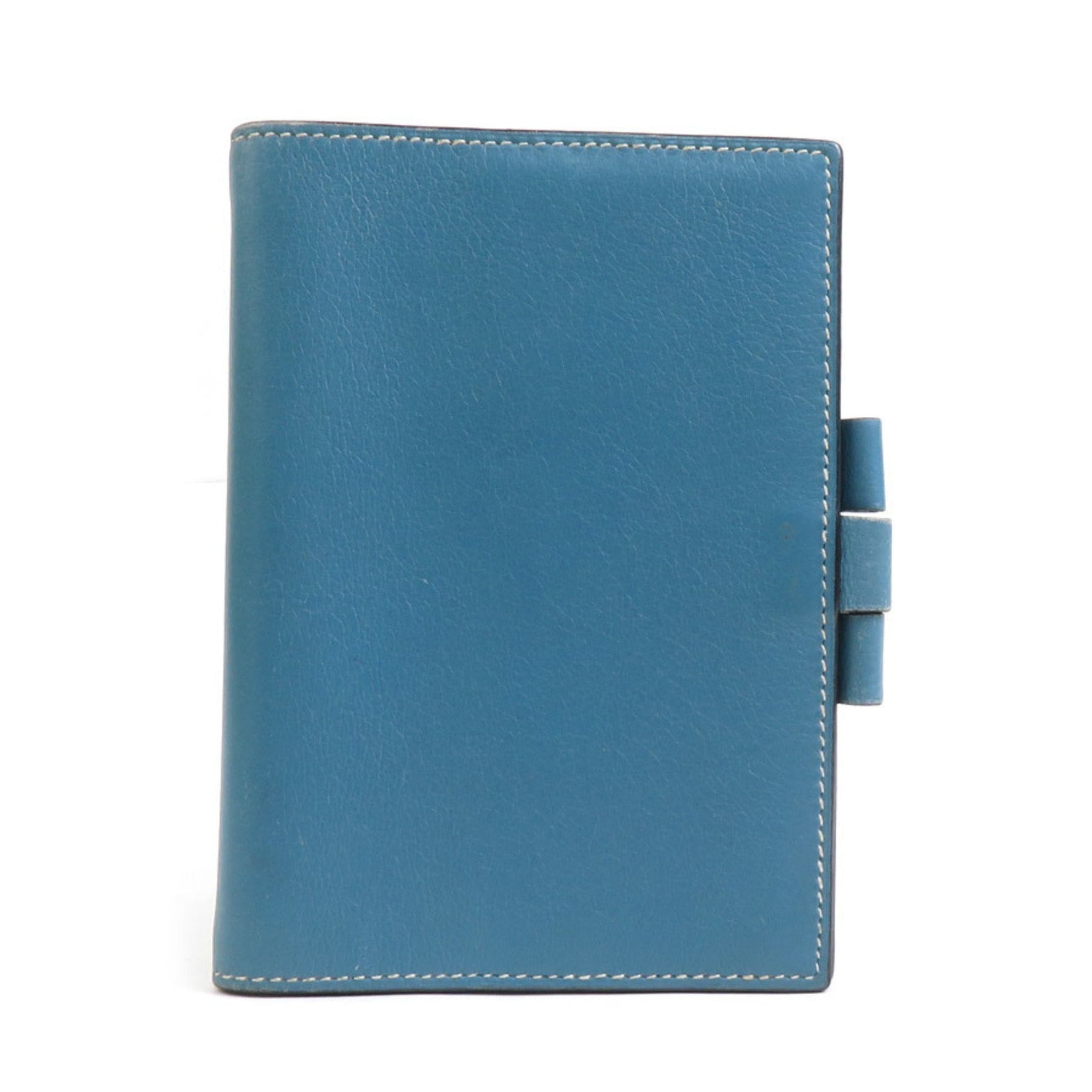 Hermes Hermès Leather Notebook Cover, and Silver, Men's