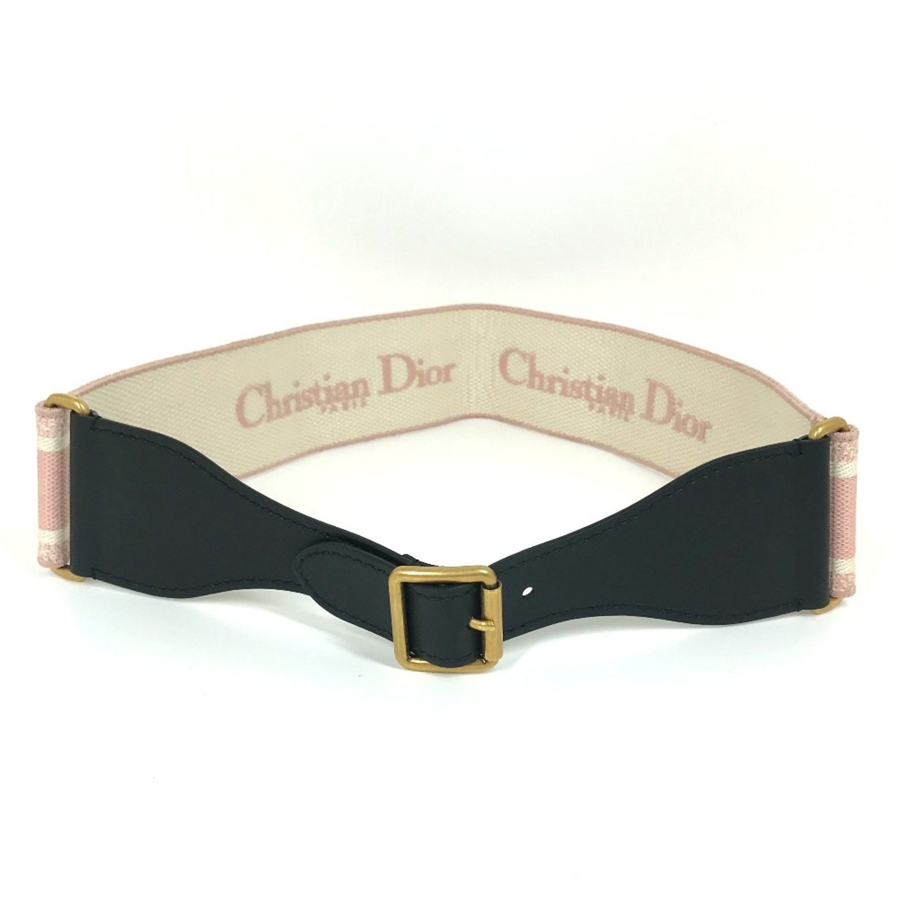 Christian Dior Embroidery Thick belt wide belt