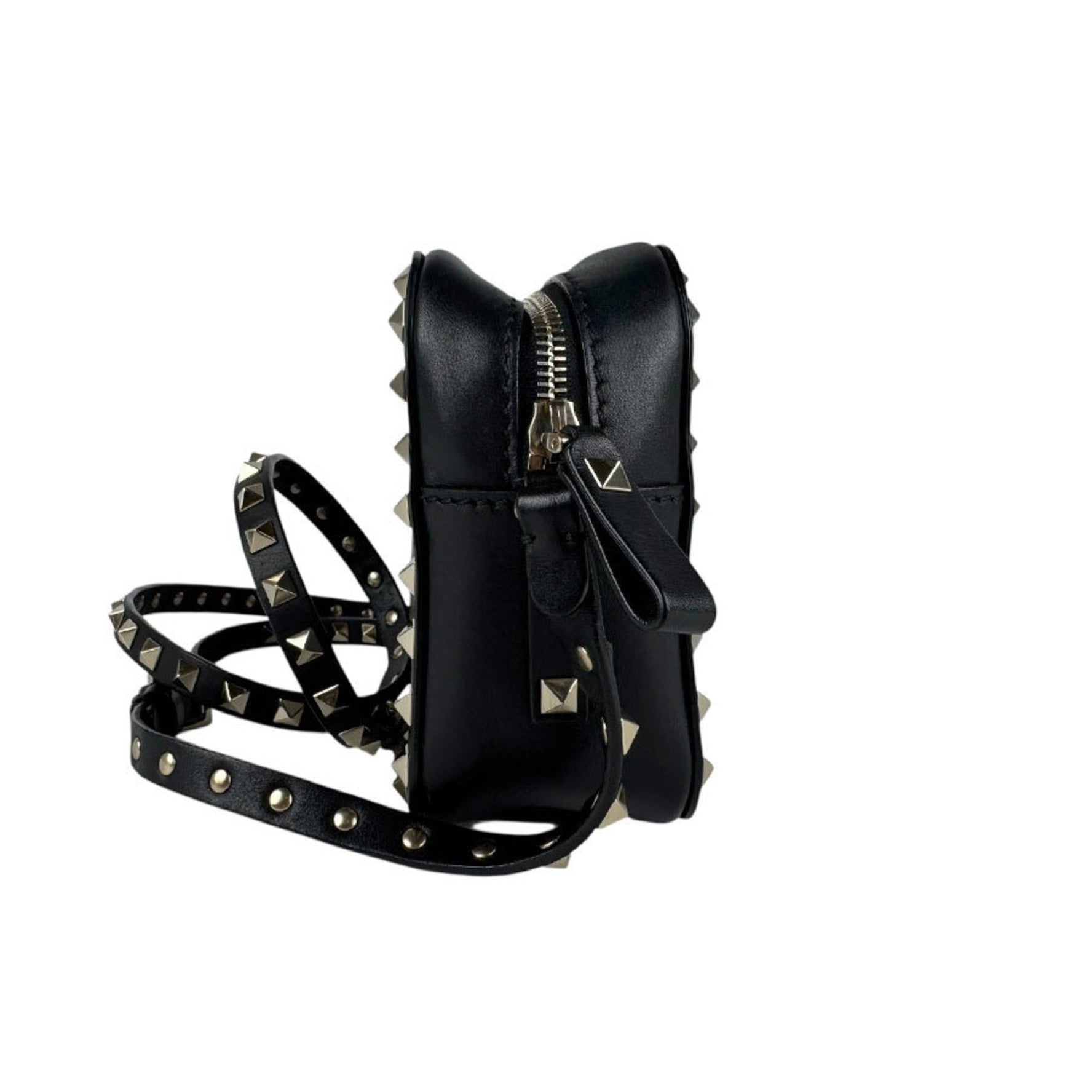 Valentino Garavani Women's Black Leather Shoulder Bag z6666