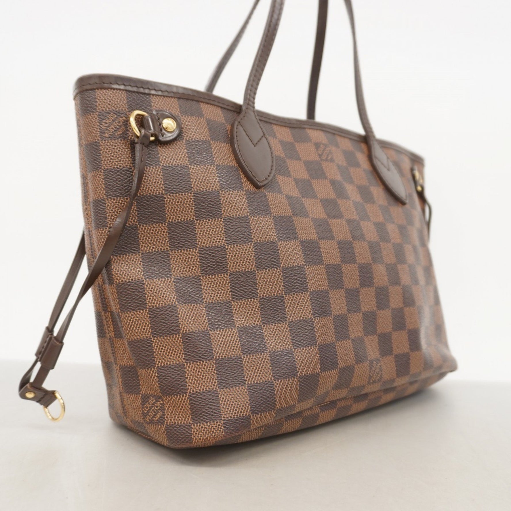 Louis Vuitton Damier Neverfull PM Tote Bag N51109 Ebene for Women