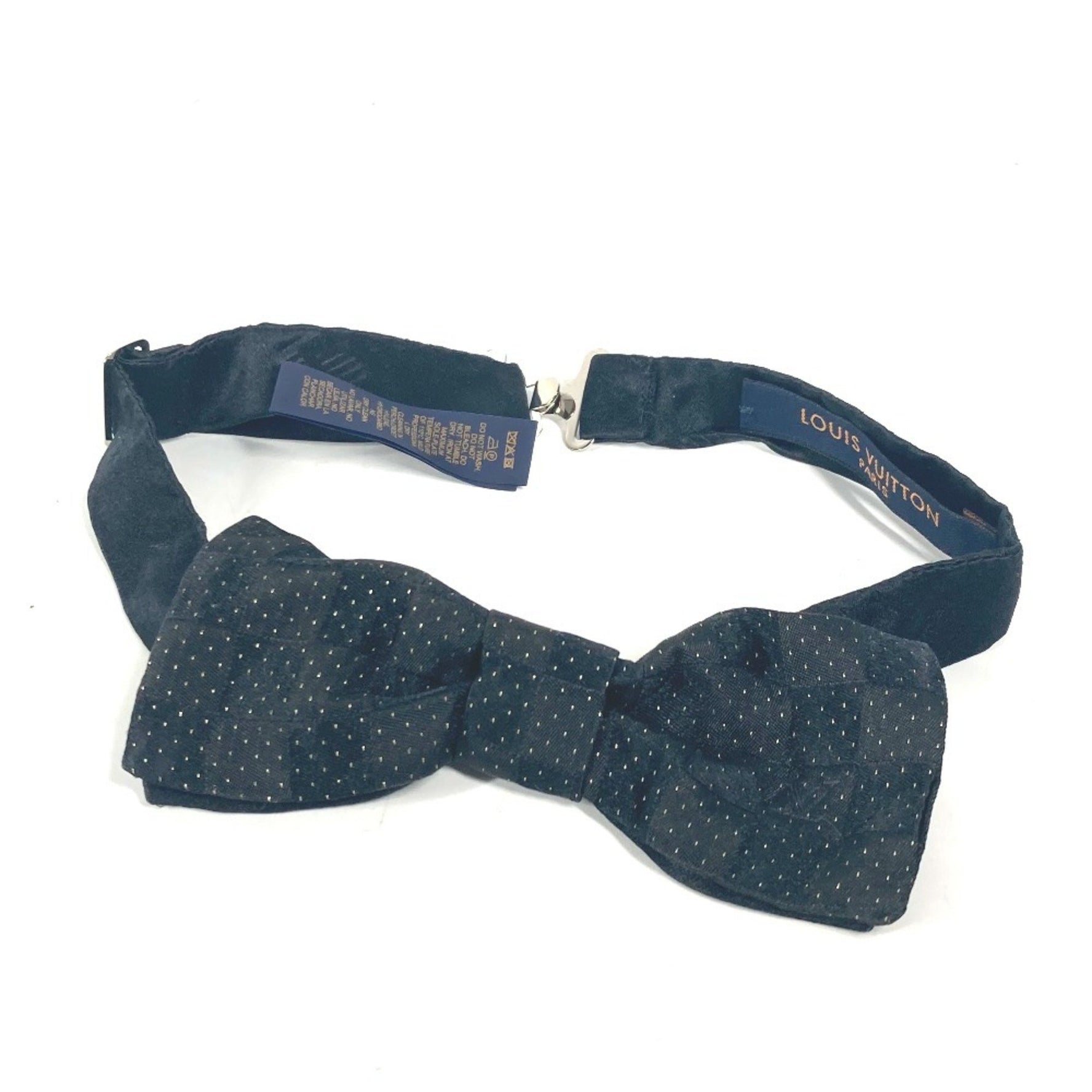 Louis Vuitton Bowtie Damier All Bow Tie Ribbon Dot Necktie Silk