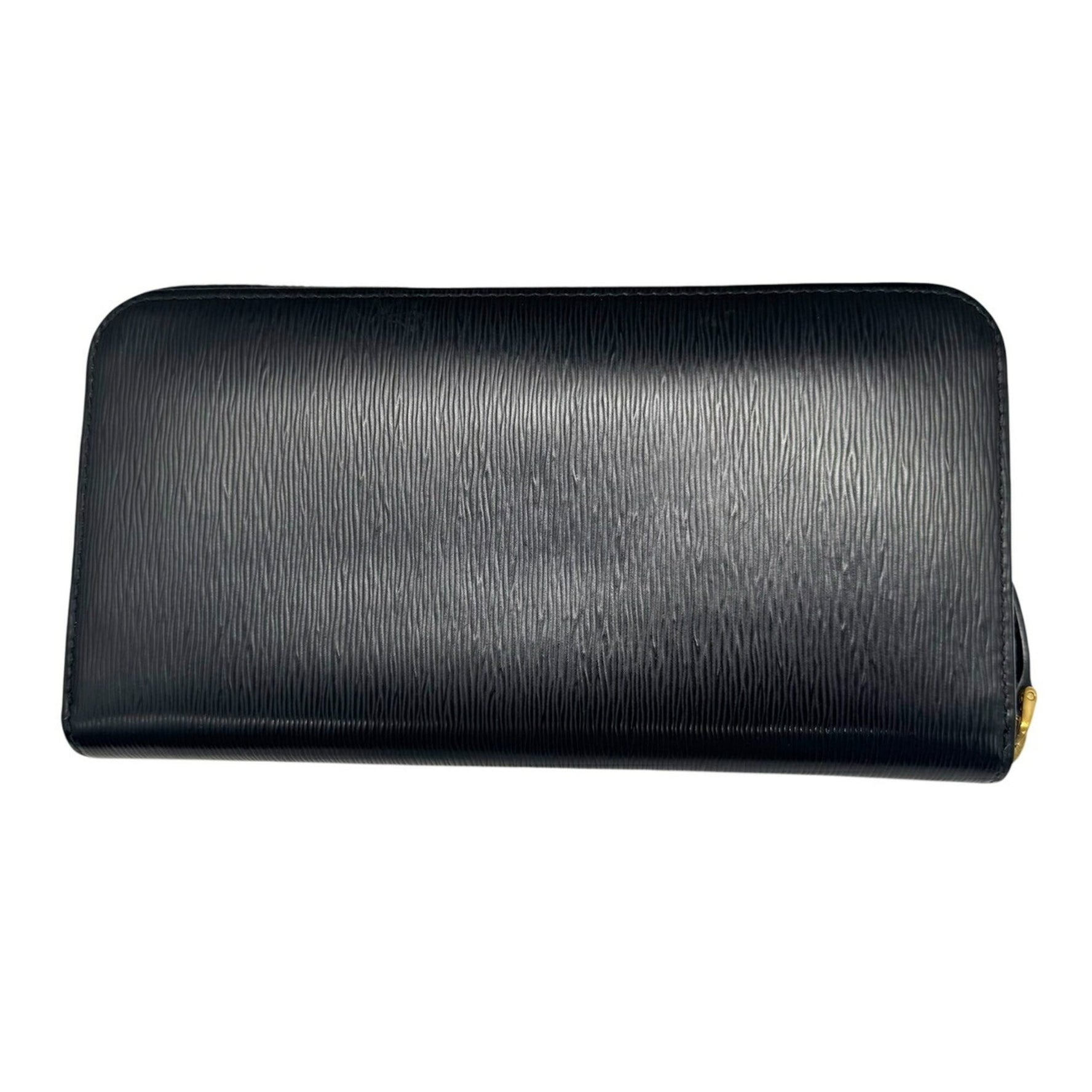 PRADA Round Saffiano Vitello Move Long Wallet