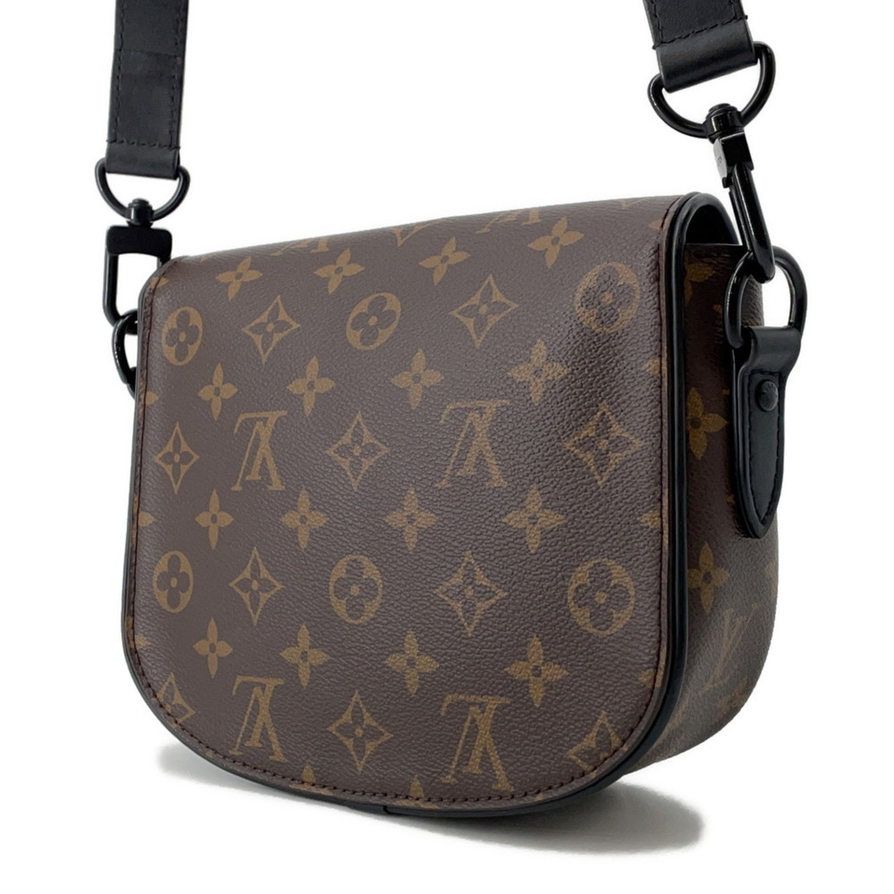 Louis Vuitton Monogram Macassar Montsouris PM Shoulder Bag LOUIS VUITTON