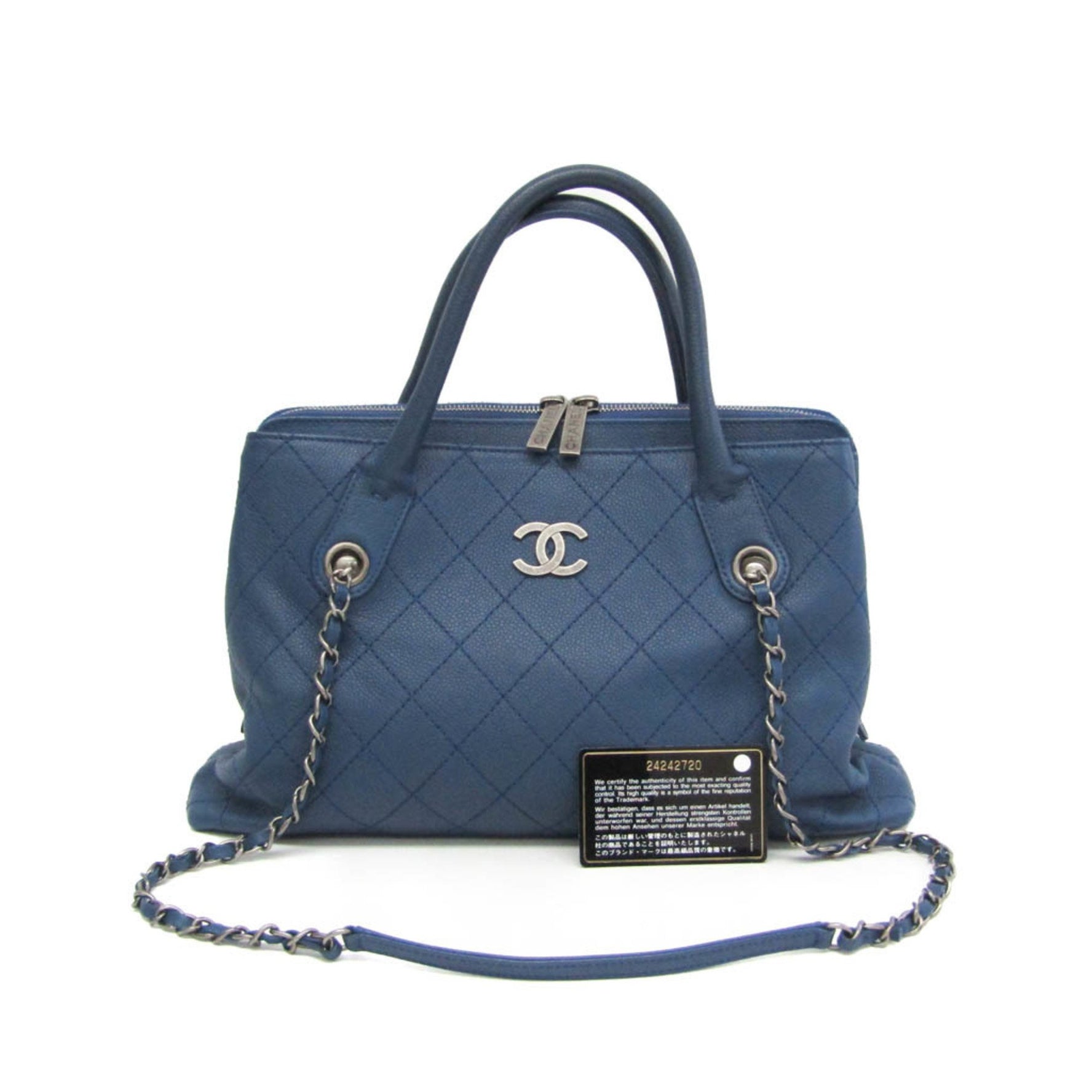 Chanel Wild Stitch Grained Calfskin Handbag,Shoulder Bag