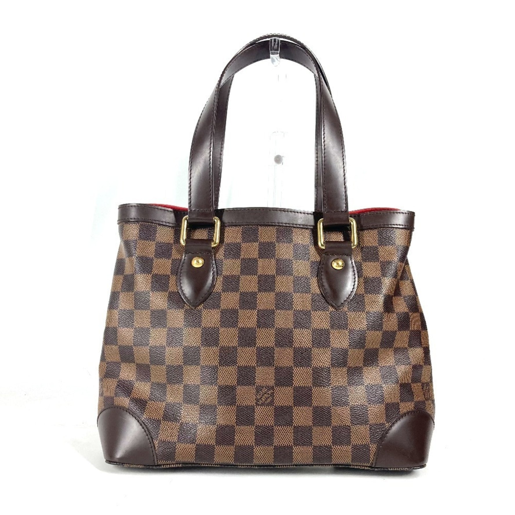 Louis Vuitton Damier Hampstead PM Shoulder Bag, Handbag, Tote Canvas, Ebene, Brown