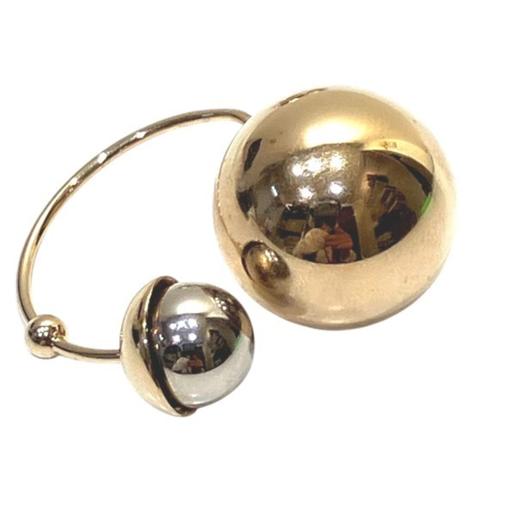 Christian Dior Dior Tribal Champagne Gold and Silver Earrings