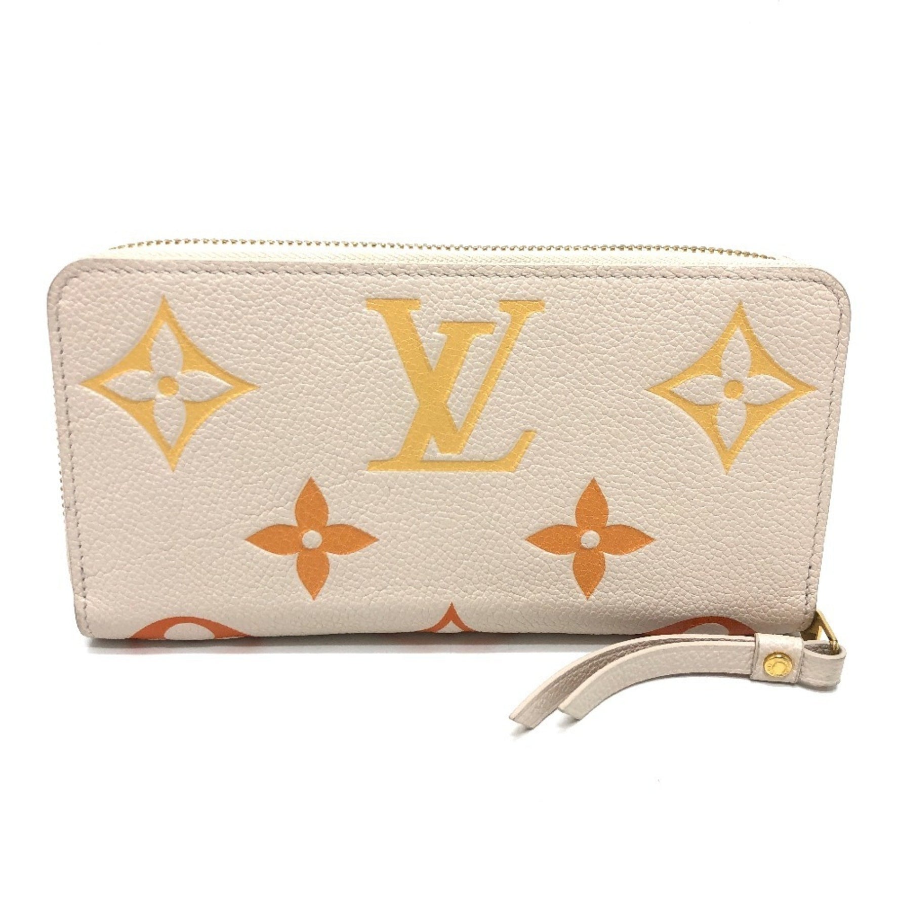 LOUIS VUITTON M80402 Monogram Empreinte Zippy Wallet, Long Wallet in Leather, Women's, Beige