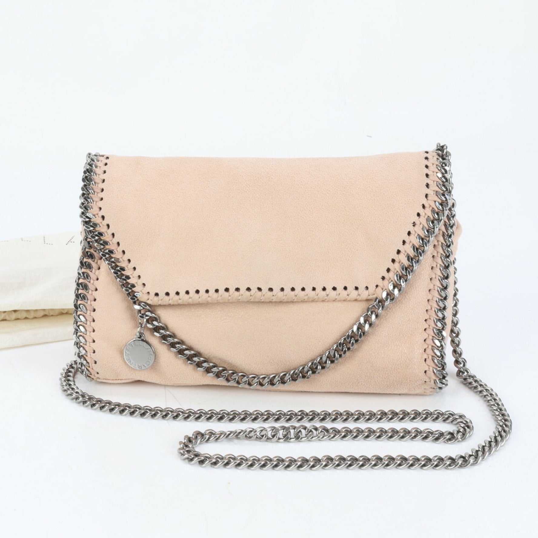 Stella McCartney Falabella Leather Chain Shoulder Bag Tote W9132 Women's