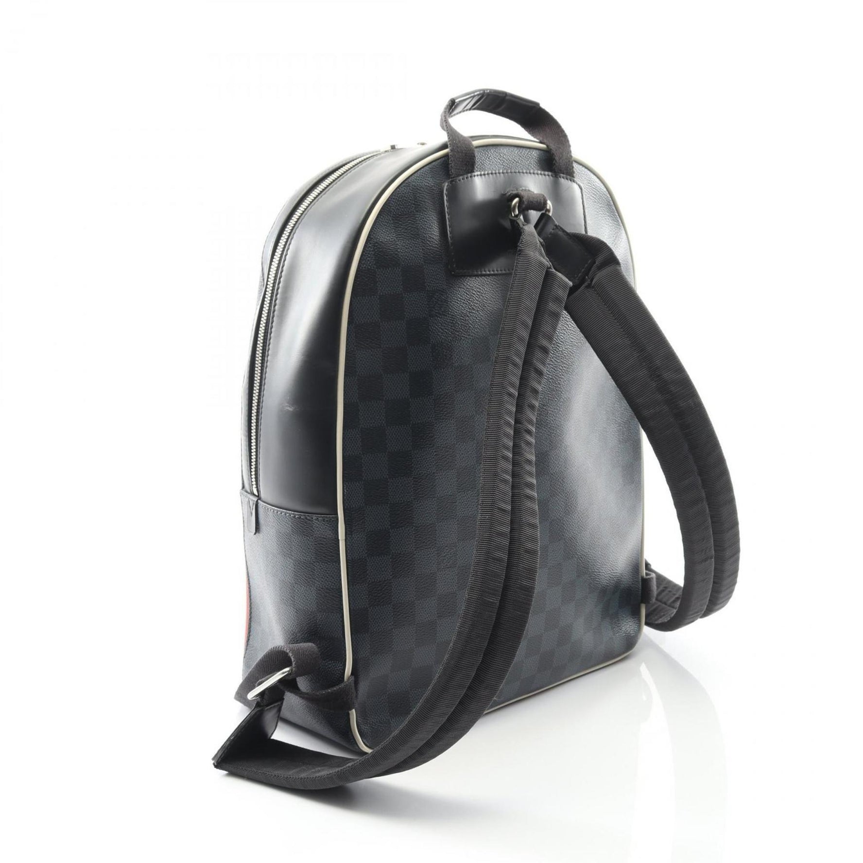 Louis Vuitton Josh Damier Cobalt America's Cup 2017 Backpack, Coated Canvas and Leather, Navy, Black, Multicolor