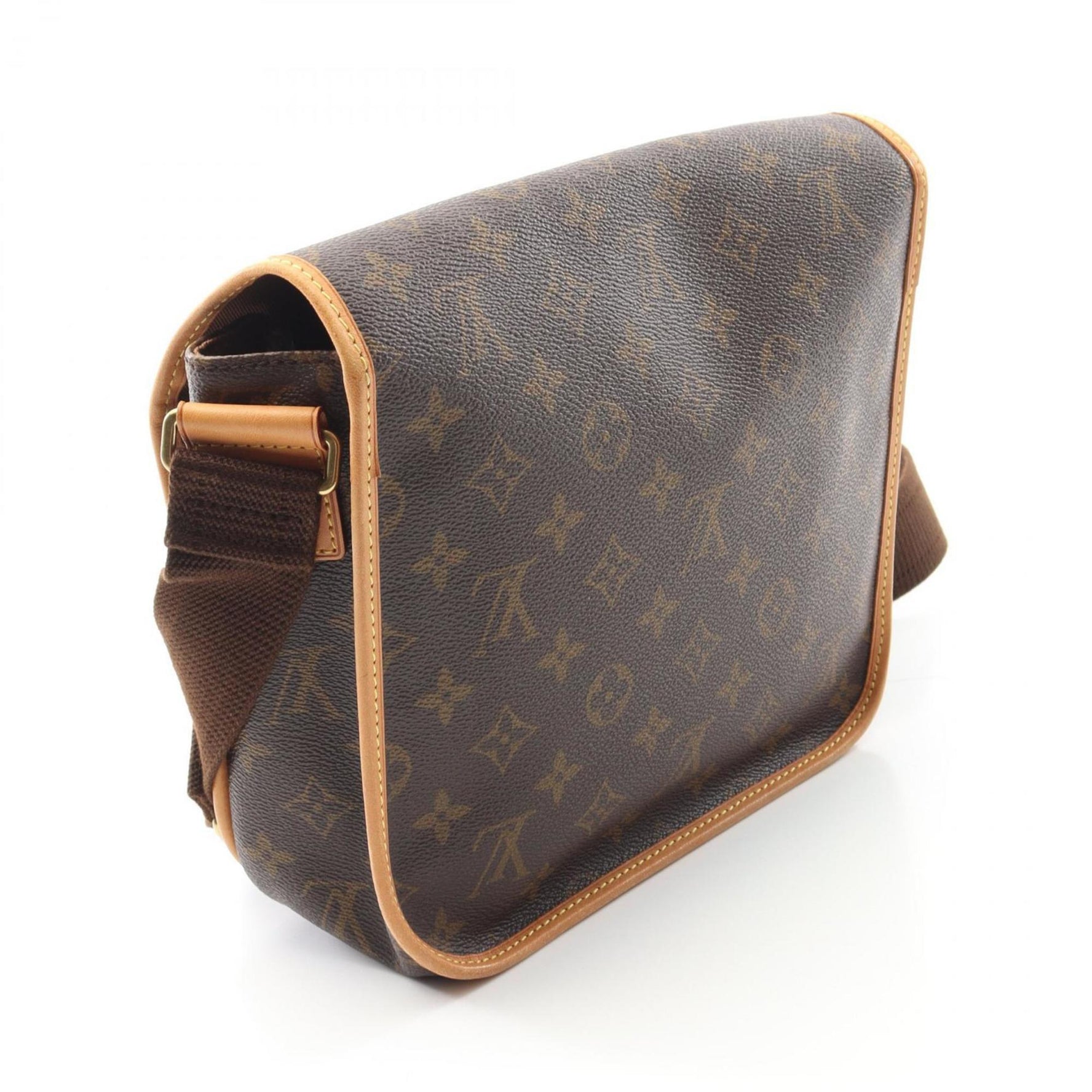 Louis Vuitton Bosphore Messenger PM Shoulder Bag in Coated Canvas and Leather with Monogram Design, Brown